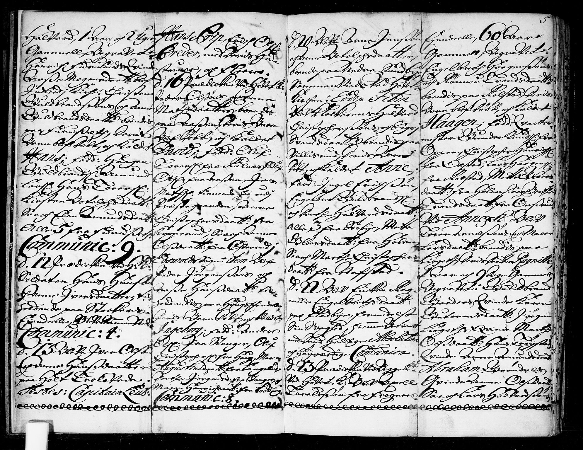 Ullensaker prestekontor Kirkebøker, AV/SAO-A-10236a/F/Fa/L0004: Parish register (official) no. I 4, 1721-1723, p. 5