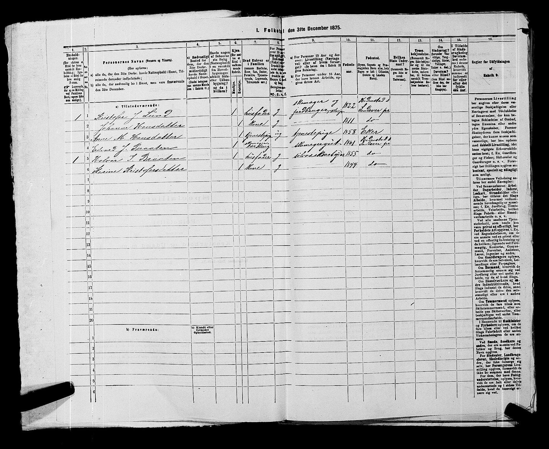 SAKO, 1875 census for 0629P Sandsvær, 1875, p. 1473