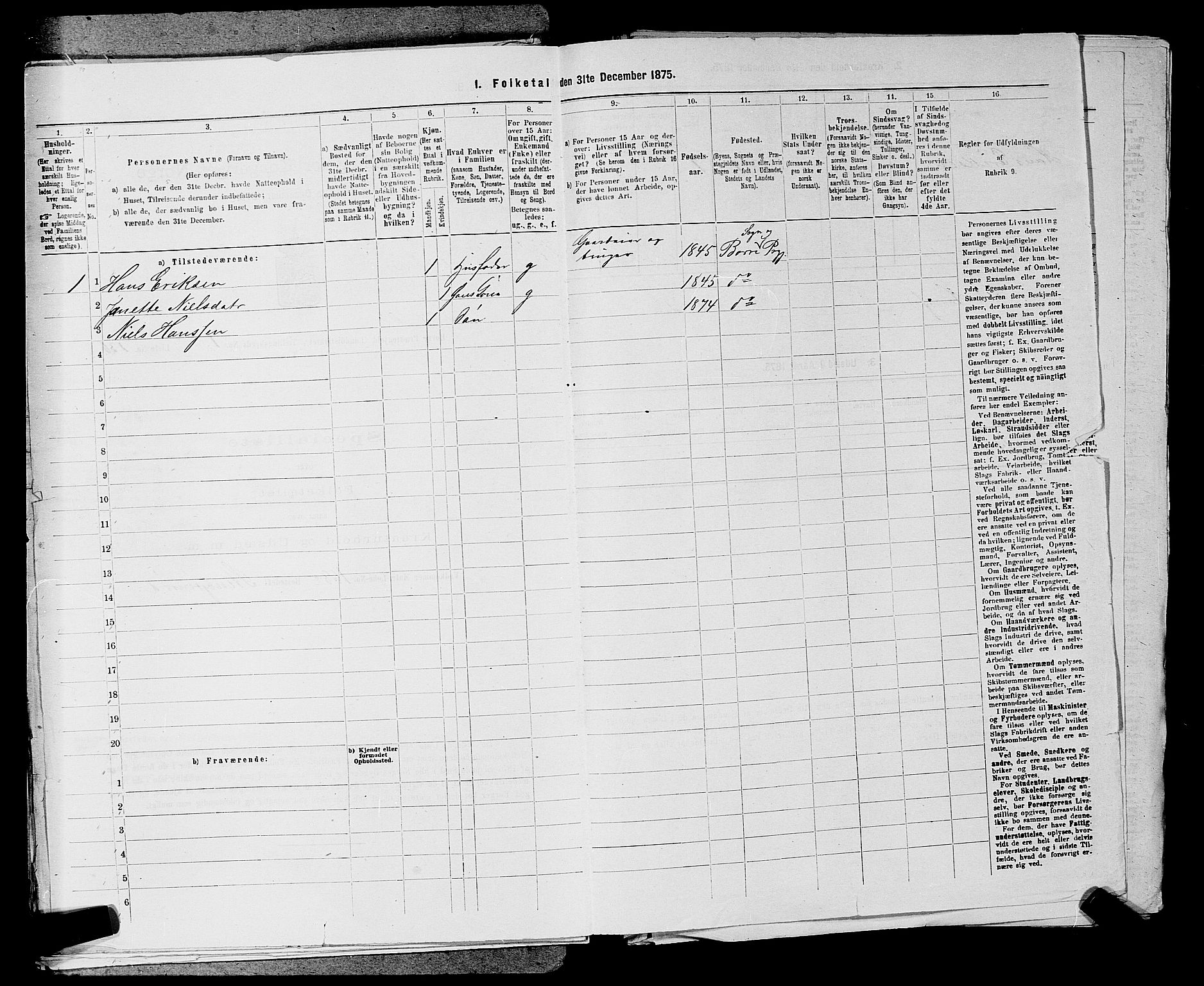 SAKO, 1875 census for 0717L Borre/Borre og Nykirke, 1875, p. 320