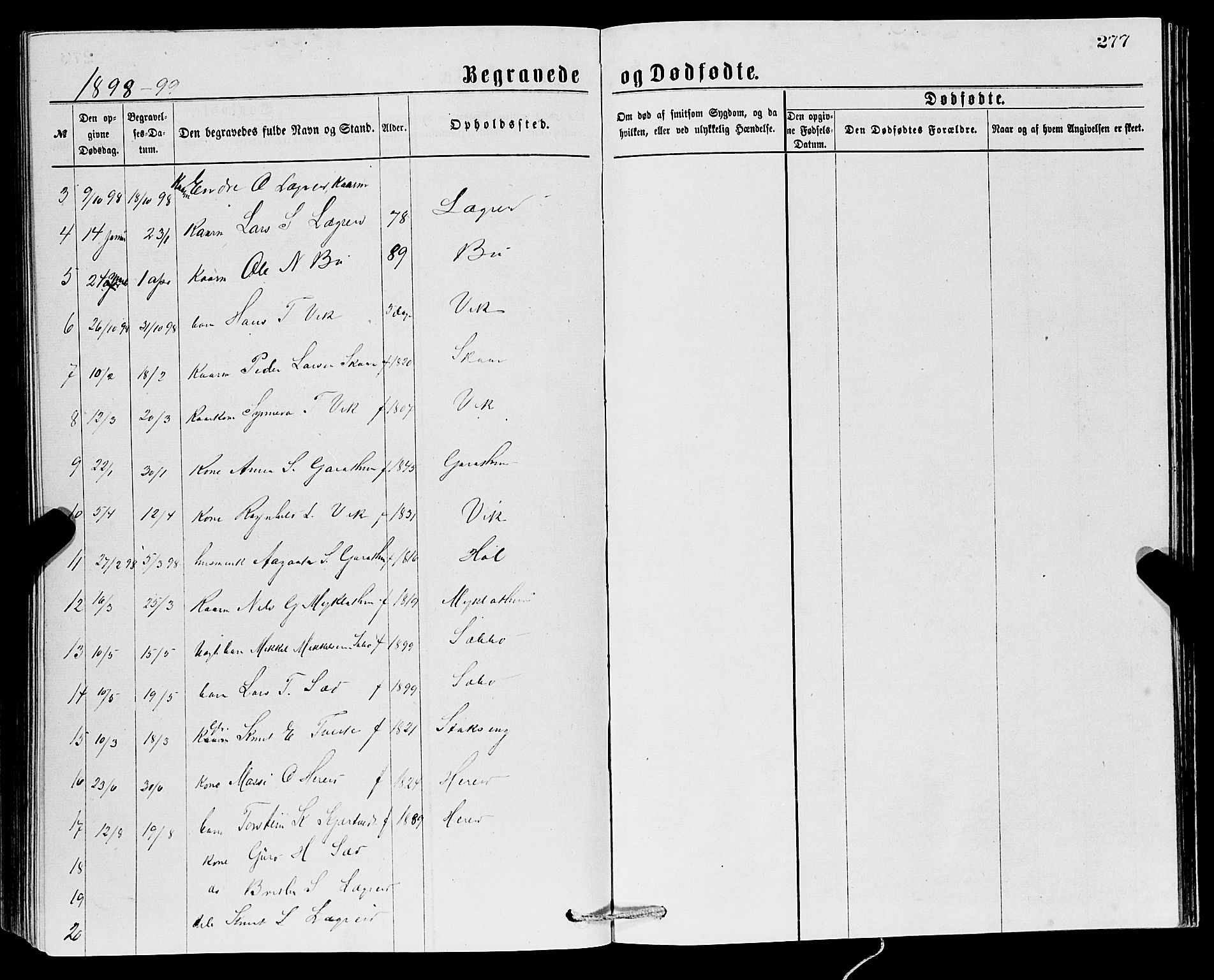 Ullensvang sokneprestembete, SAB/A-78701/H/Hab: Parish register (copy) no. C 2, 1871-1899, p. 277