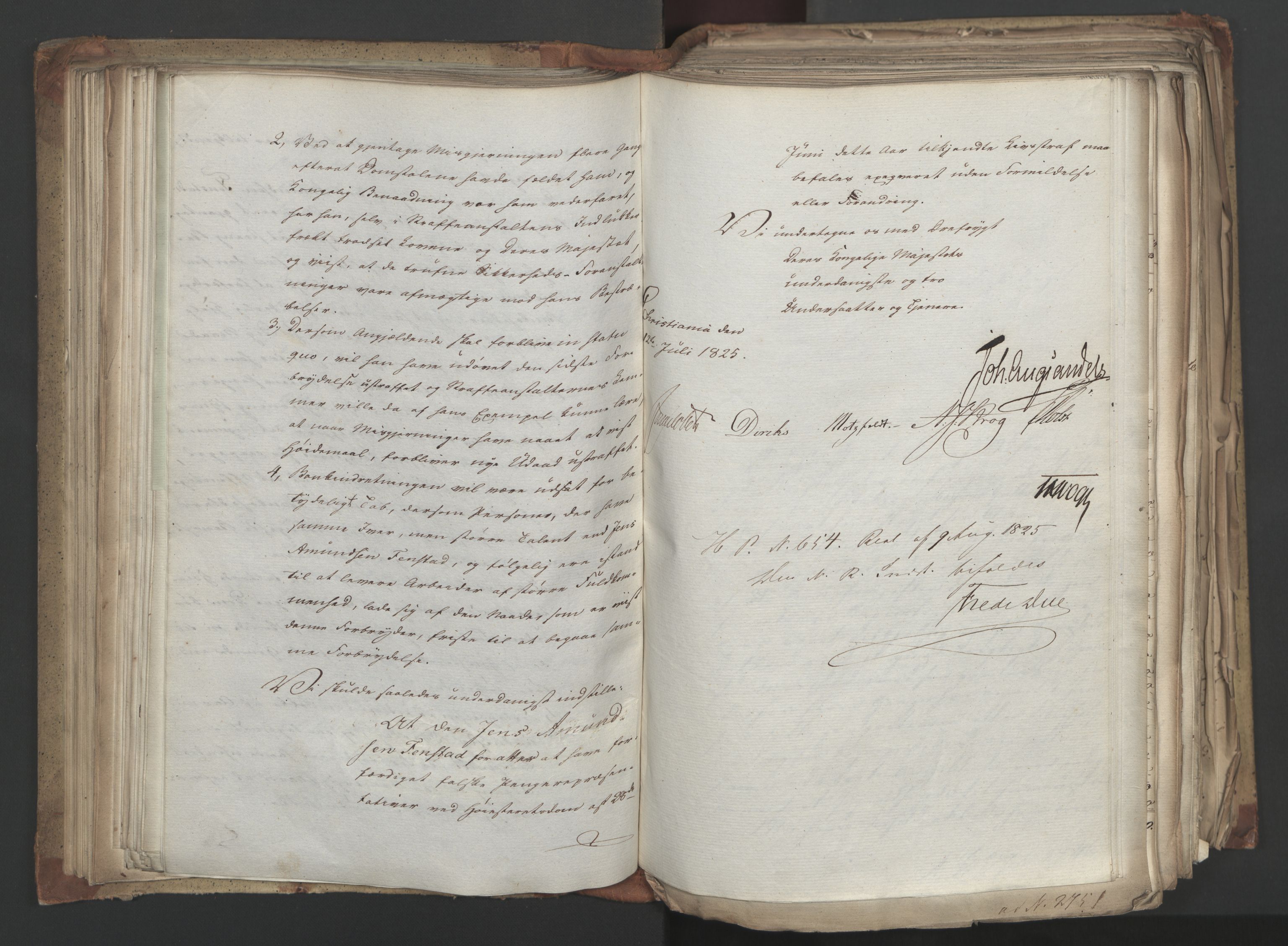 Statsrådsavdelingen i Stockholm, RA/S-1003/D/Da/L0043: Regjeringsinnstillinger nr. 2706-2845, 1825, p. 148