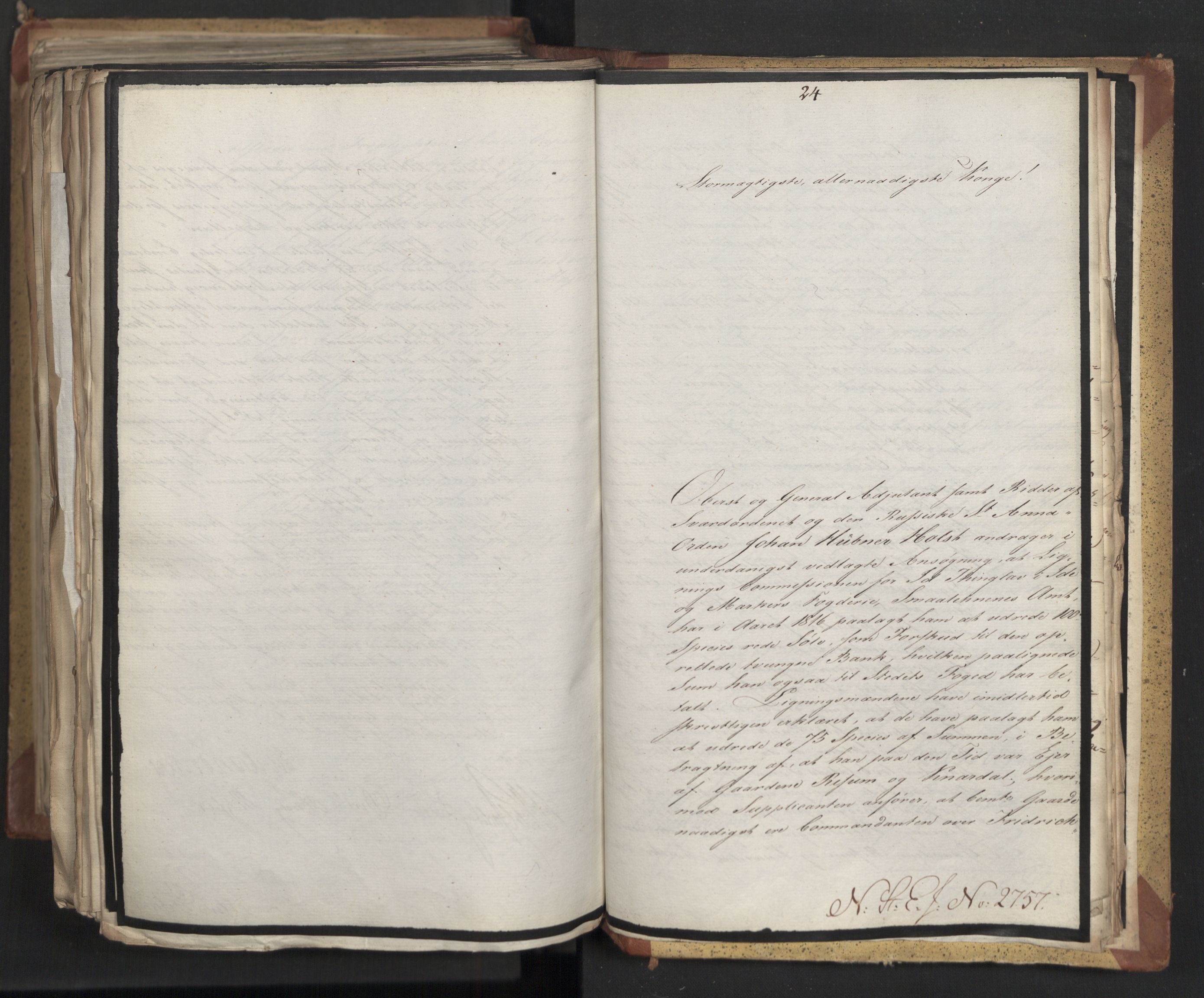 Statsrådsavdelingen i Stockholm, RA/S-1003/D/Da/L0012: Regjeringsinnstillinger nr. 2587-2760, 1818, p. 641