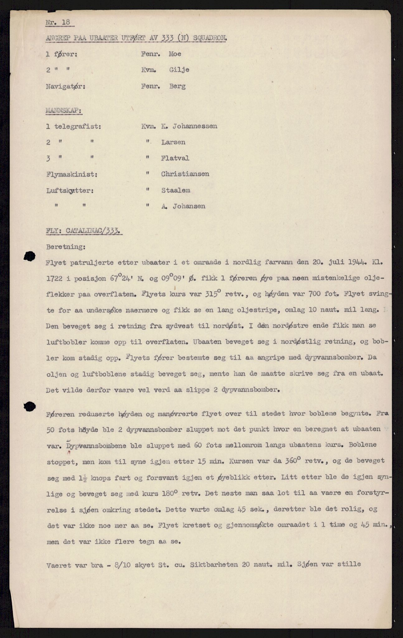 Forsvaret, 333 Skvadron, AV/RA-RAFA-2003/1/Da/L0038: --, 1941-1970, p. 542