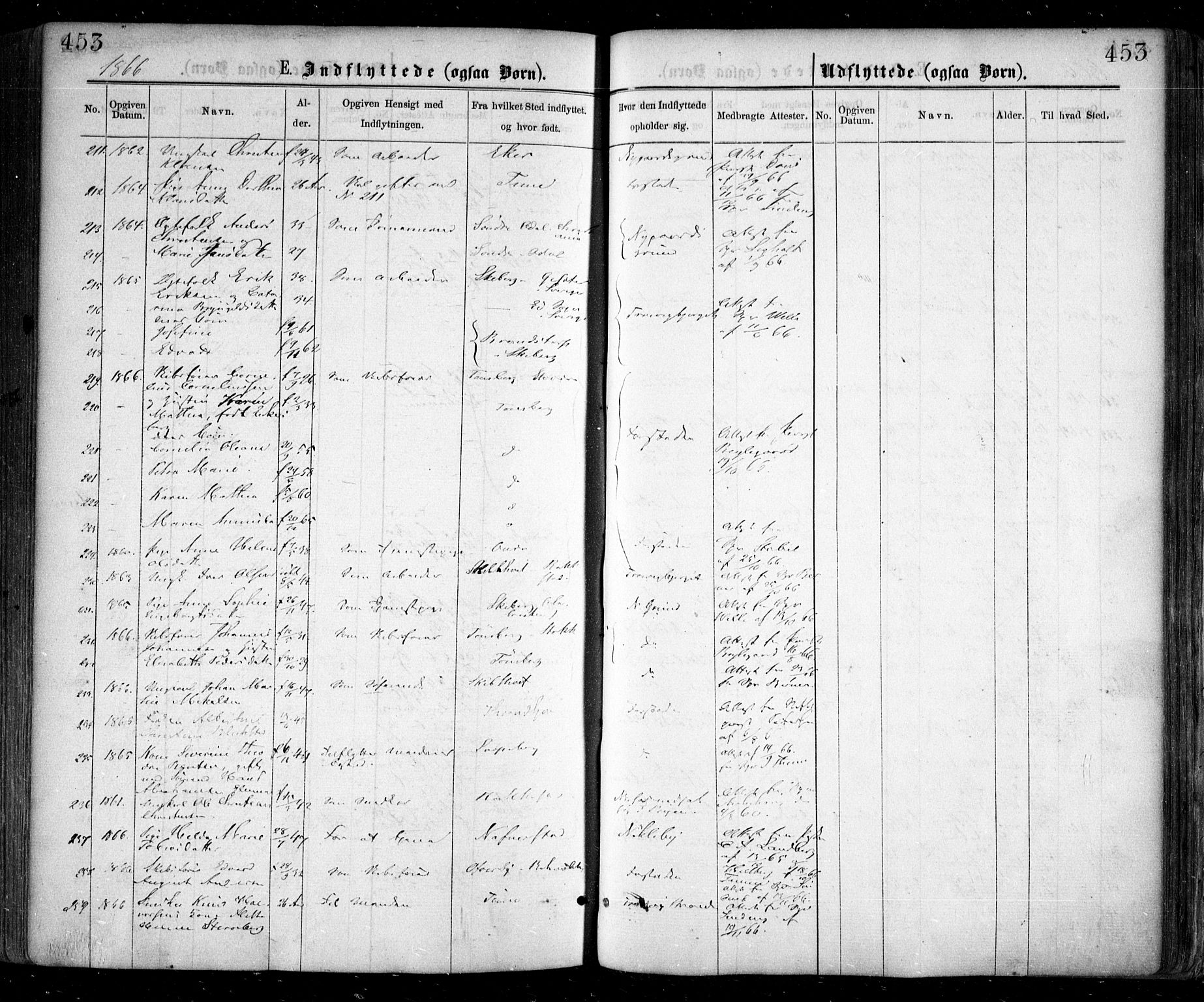 Glemmen prestekontor Kirkebøker, AV/SAO-A-10908/F/Fa/L0008: Parish register (official) no. 8, 1862-1871, p. 453