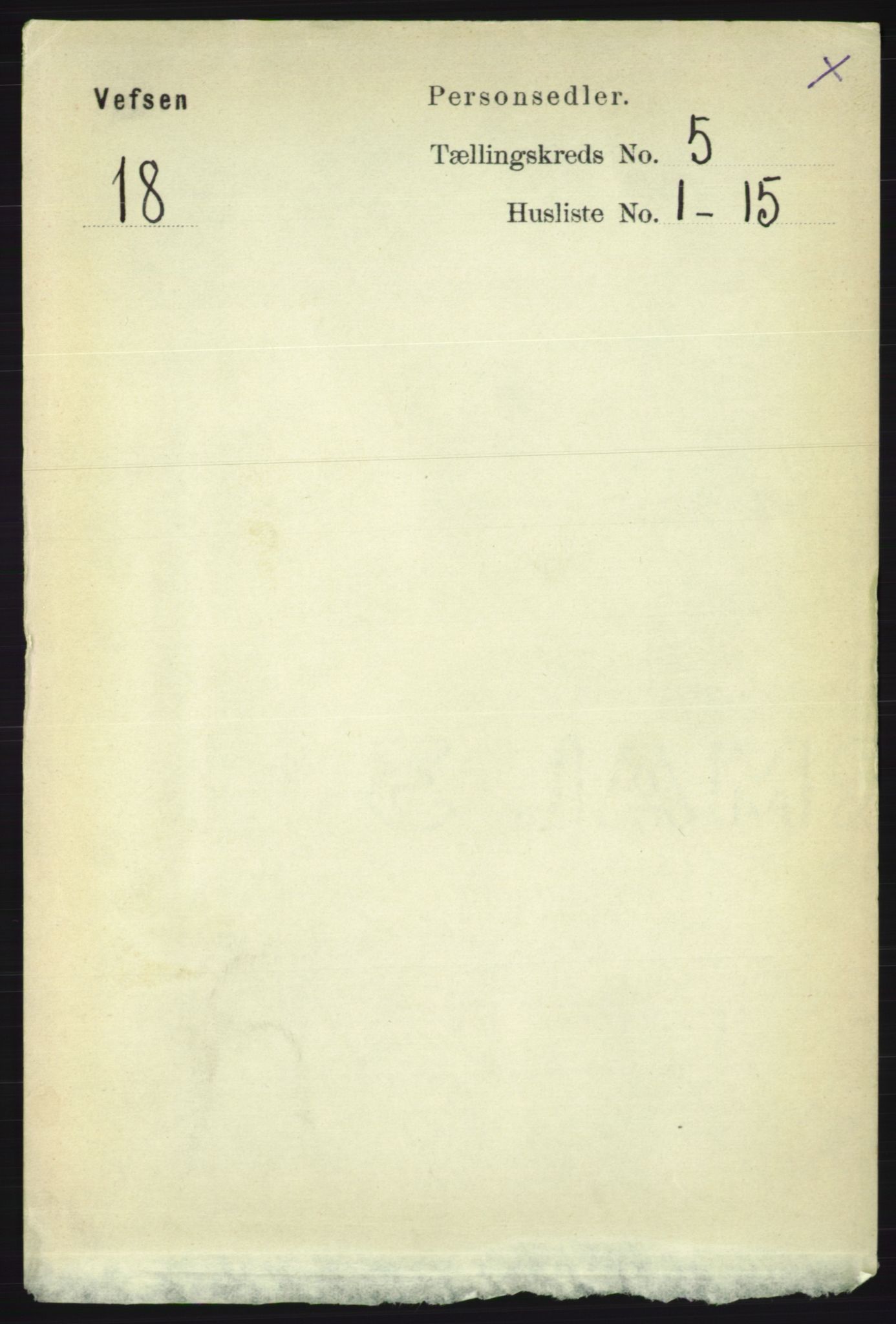 RA, 1891 census for 1824 Vefsn, 1891, p. 2084