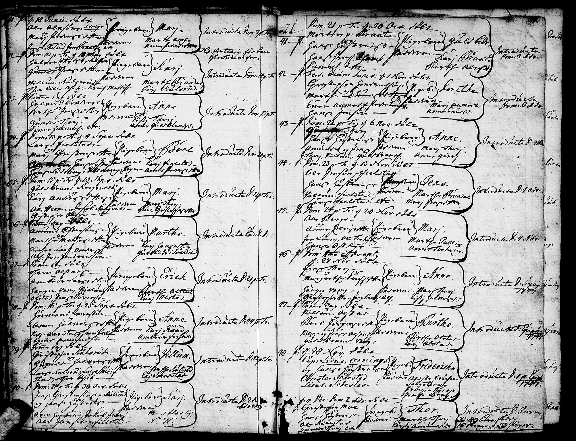 Gjerdrum prestekontor Kirkebøker, AV/SAO-A-10412b/F/Fa/L0002: Parish register (official) no. I 2, 1737-1797, p. 21