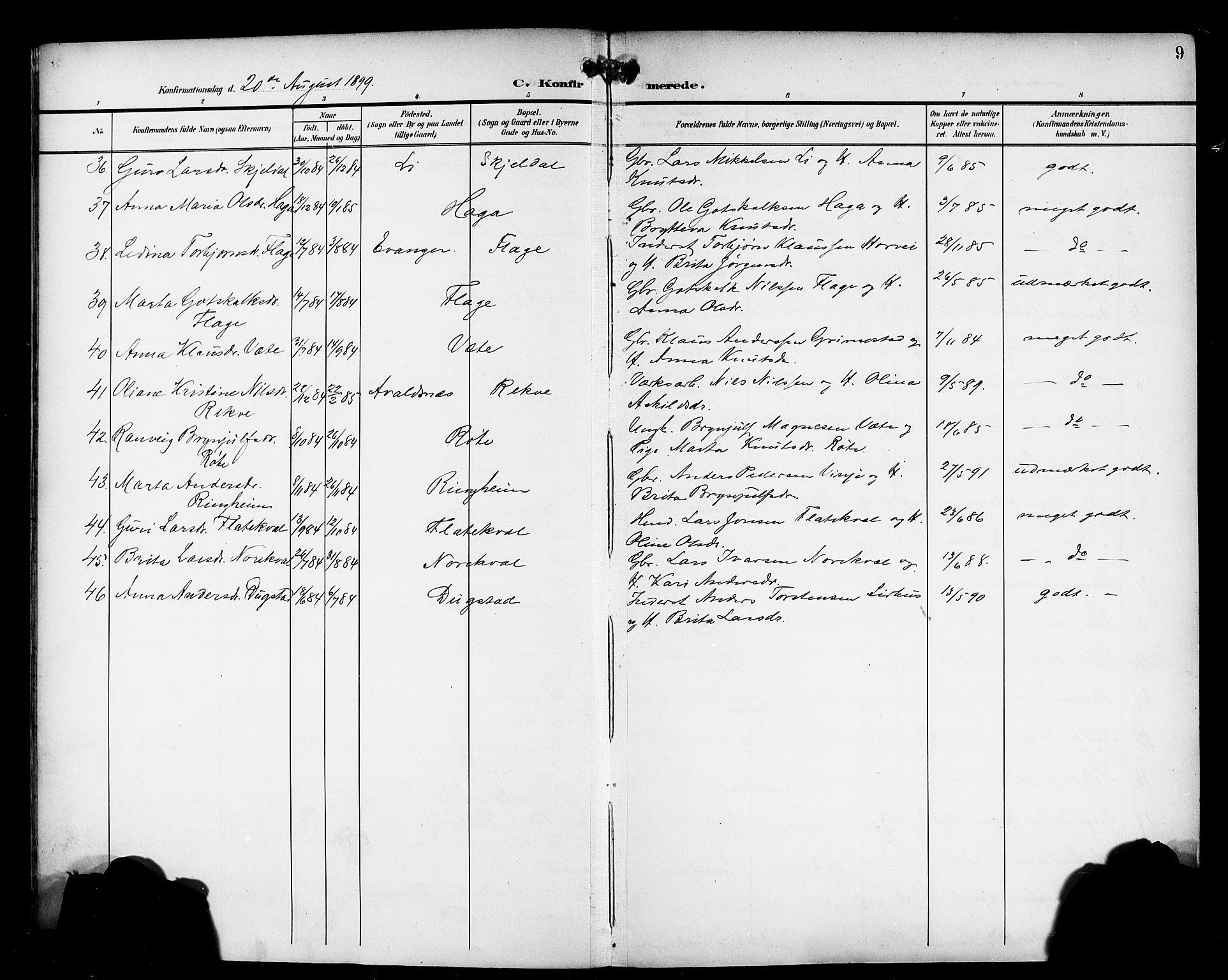 Voss sokneprestembete, AV/SAB-A-79001/H/Haa: Parish register (official) no. B 2, 1899-1922, p. 9