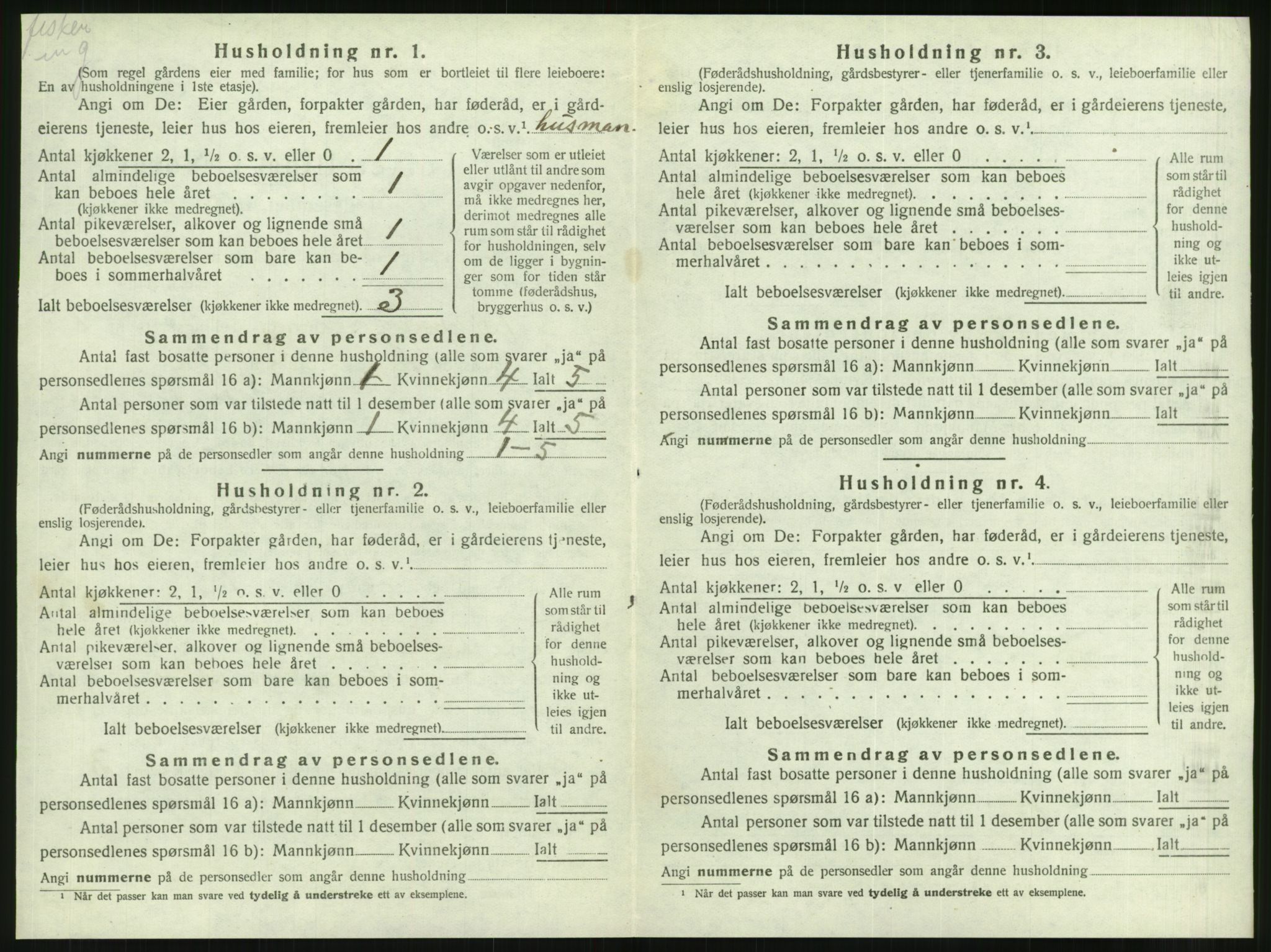 SAT, 1920 census for Brønnøy, 1920, p. 509