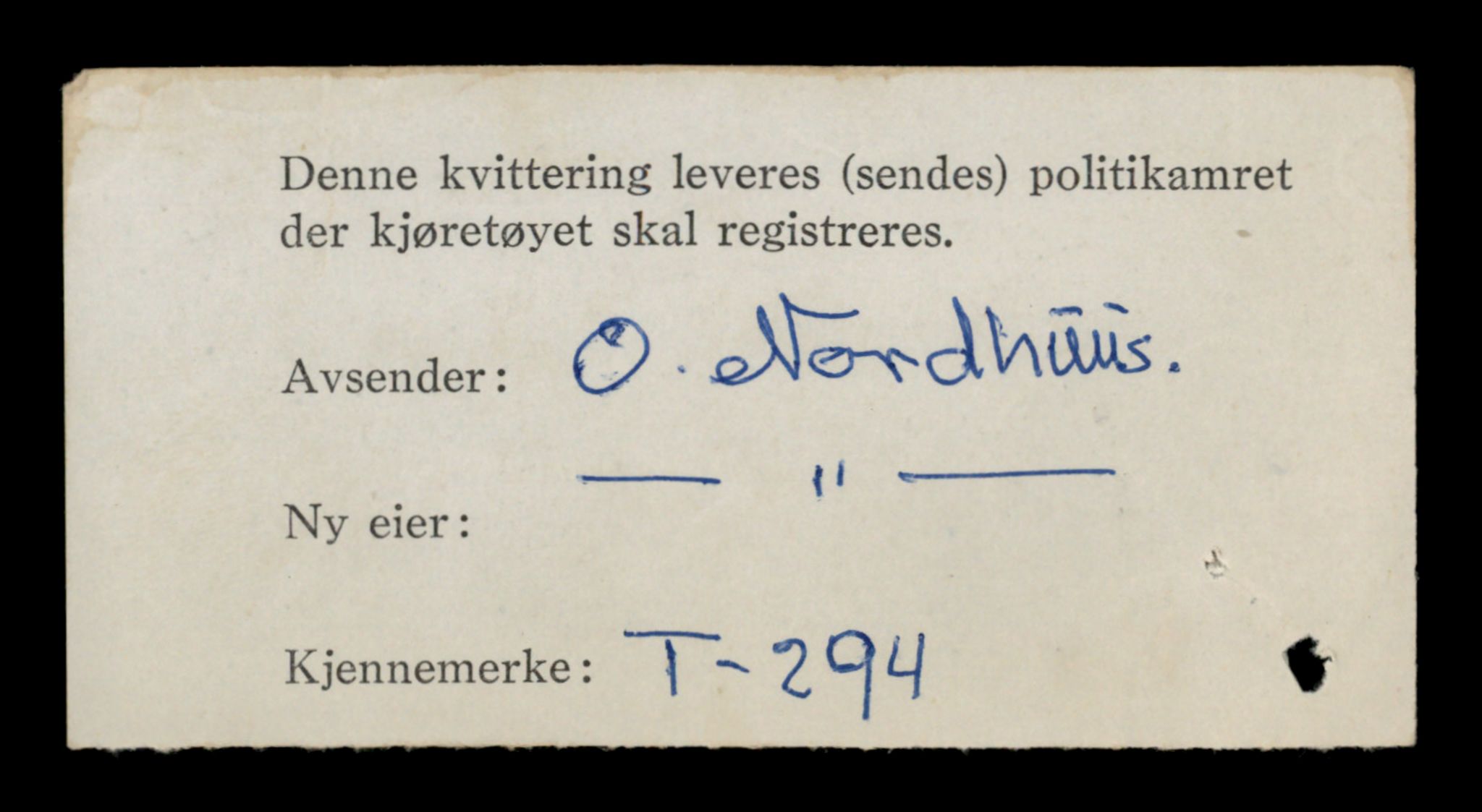 Møre og Romsdal vegkontor - Ålesund trafikkstasjon, AV/SAT-A-4099/F/Fe/L0003: Registreringskort for kjøretøy T 232 - T 340, 1927-1998, p. 1692