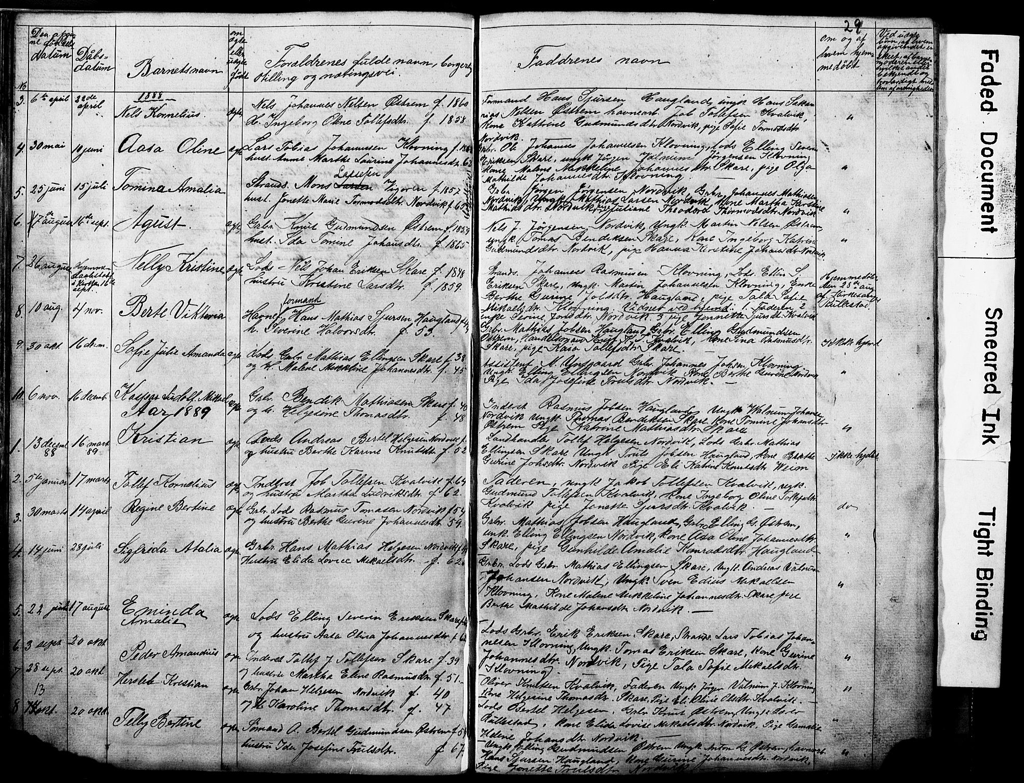Torvastad sokneprestkontor, SAST/A -101857/H/Ha/Hab/L0005: Parish register (copy) no. B 5, 1857-1908, p. 29