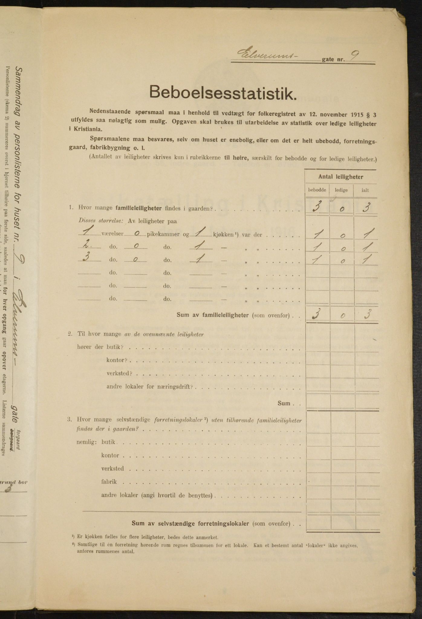 OBA, Municipal Census 1916 for Kristiania, 1916, p. 21340