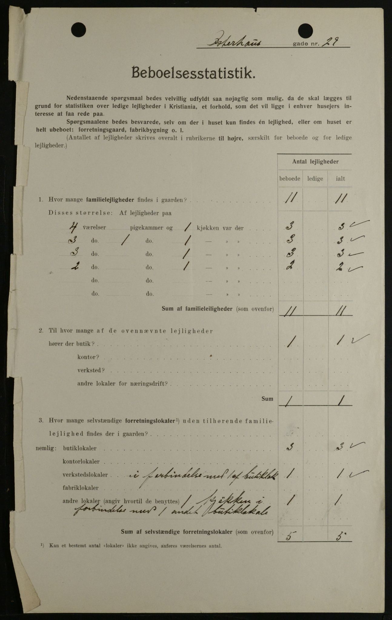 OBA, Municipal Census 1908 for Kristiania, 1908, p. 69681