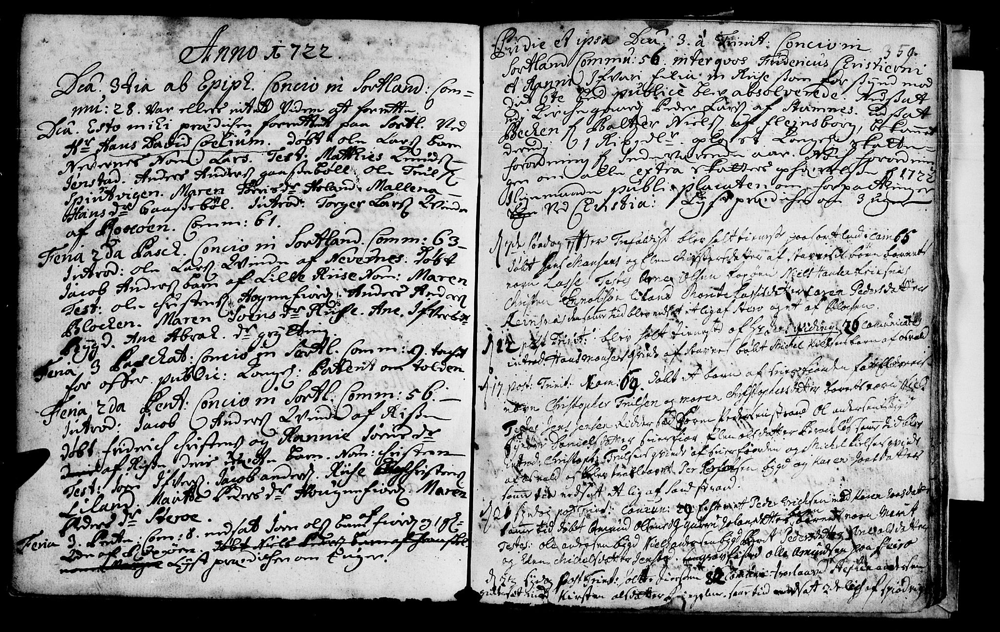 Ministerialprotokoller, klokkerbøker og fødselsregistre - Nordland, AV/SAT-A-1459/888/L1231: Parish register (official) no. 888A01 /2, 1704-1729, p. 359