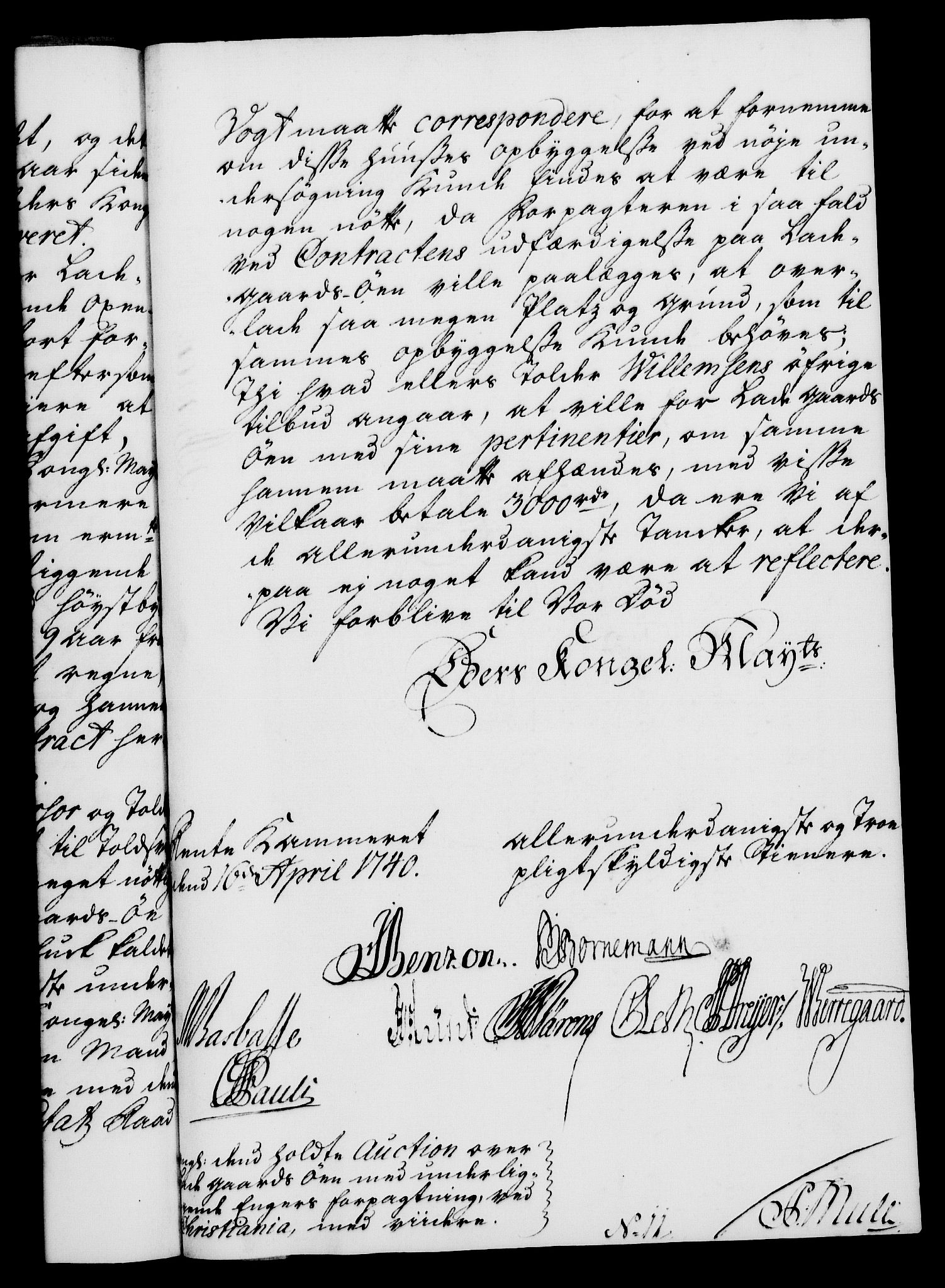 Rentekammeret, Kammerkanselliet, RA/EA-3111/G/Gf/Gfa/L0023: Norsk relasjons- og resolusjonsprotokoll (merket RK 52.23), 1740, p. 326