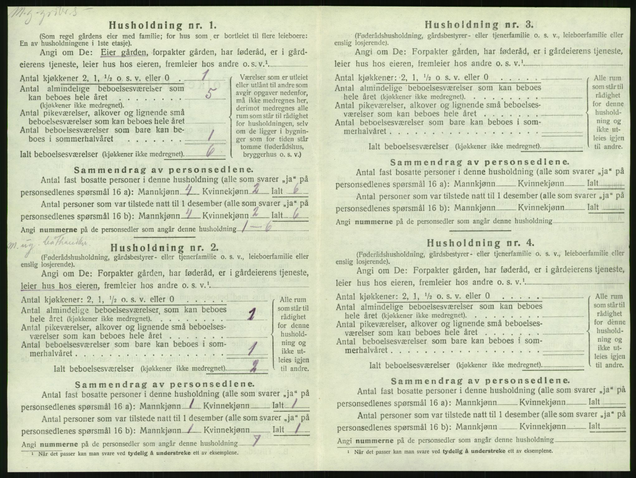 SAT, 1920 census for Hemnes, 1920, p. 1285