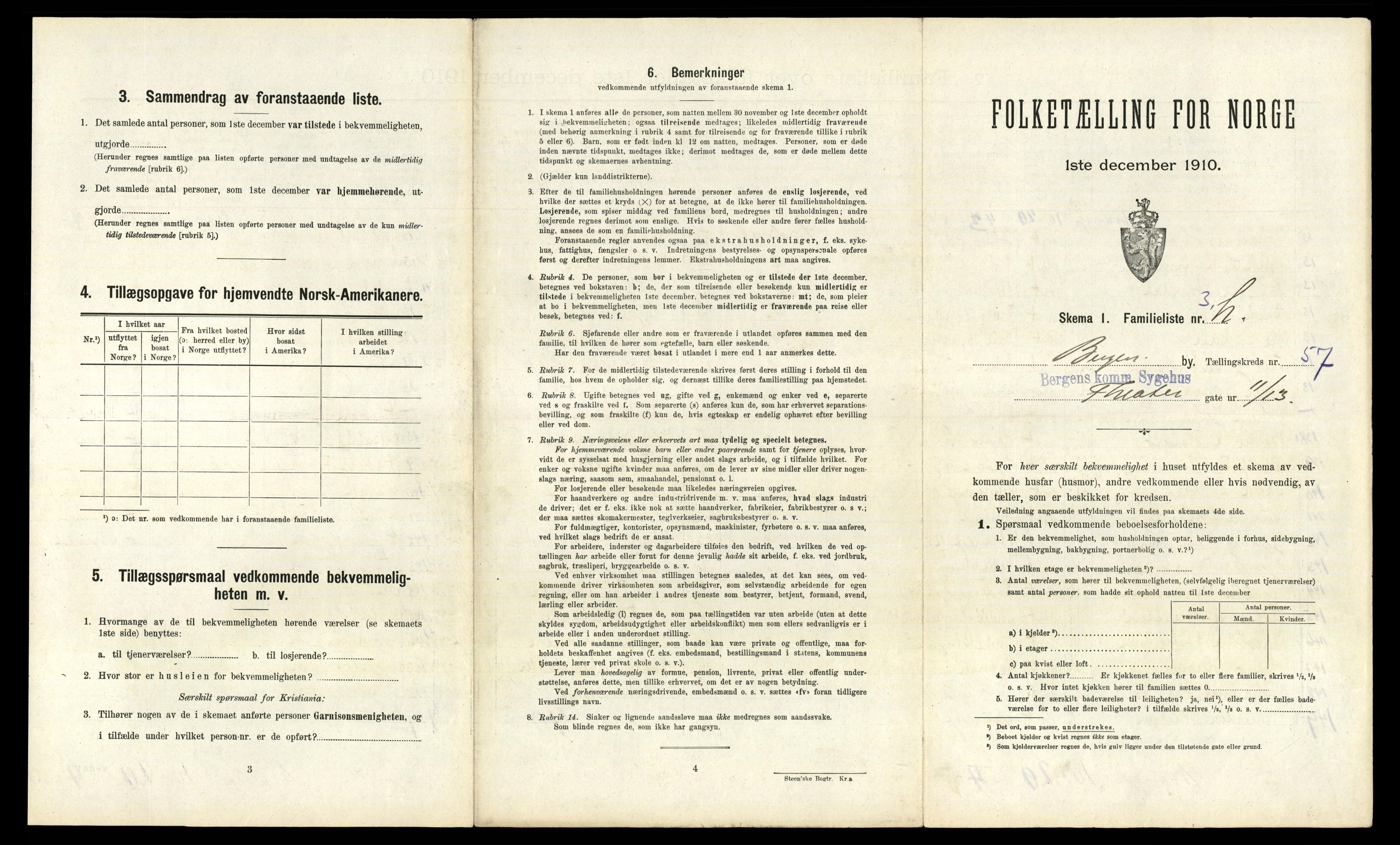 RA, 1910 census for Bergen, 1910, p. 20079