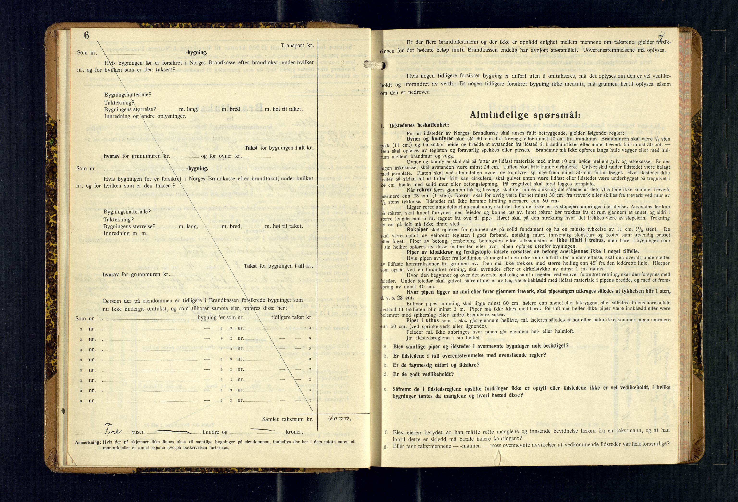 Alta lensmannskontor, AV/SATØ-S-1165/O/Ob/L0178: Branntakstprotokoll, 1937-1940, p. 6-7