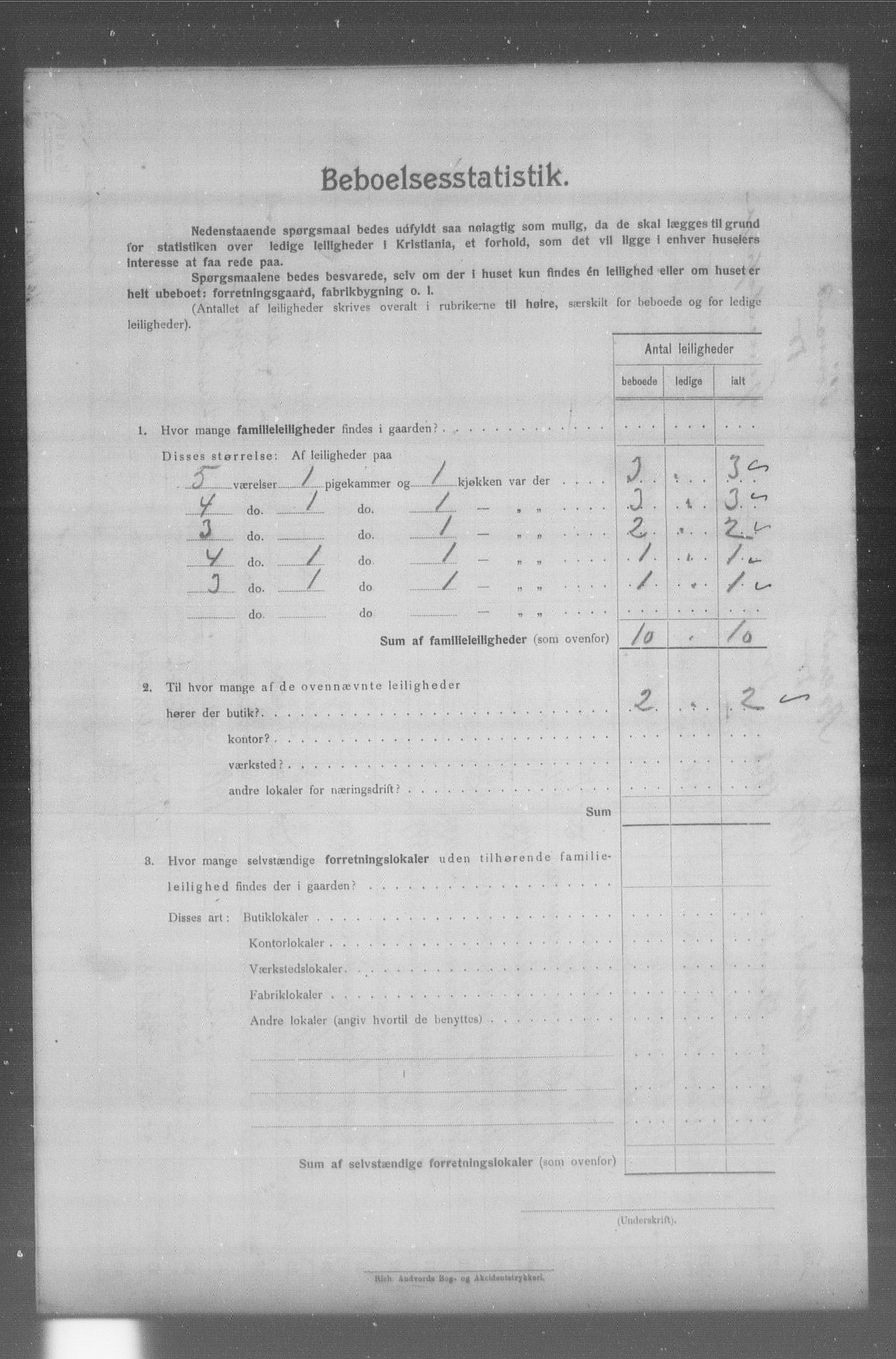 OBA, Municipal Census 1904 for Kristiania, 1904, p. 19985