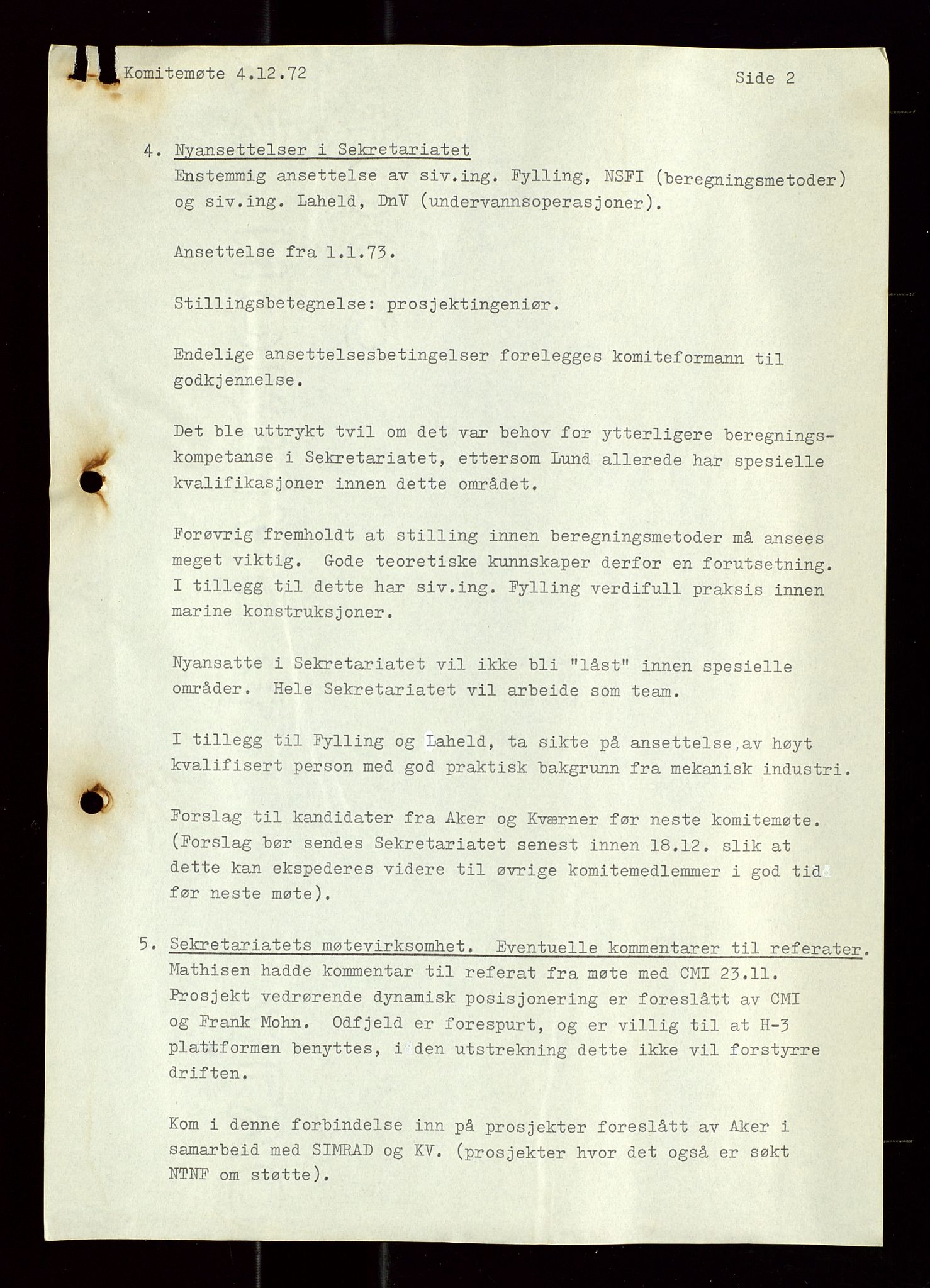 Industridepartementet, Oljekontoret, AV/SAST-A-101348/Di/L0003: DWP, møtereferater, 1972-1974, p. 7