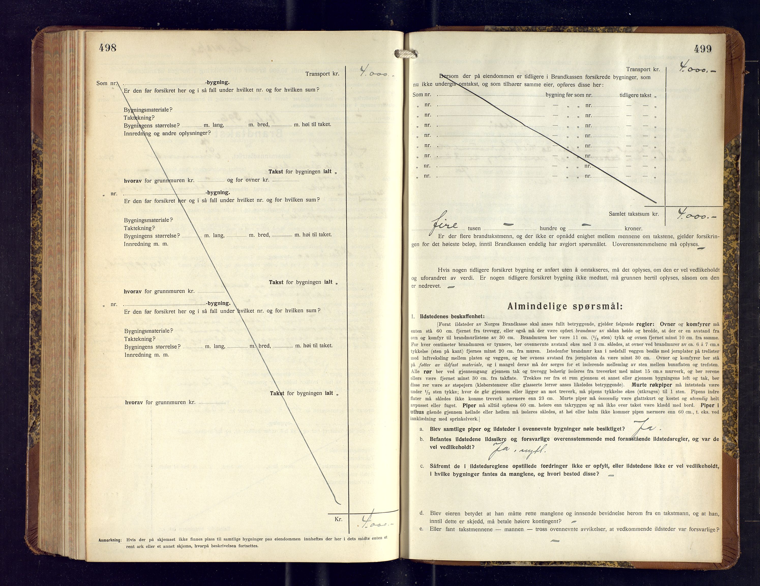 Hasvik lensmannskontor, SATØ/SATO-164/Fob/L0009: Branntakstprotokoll, 1934-1939, p. 498-499