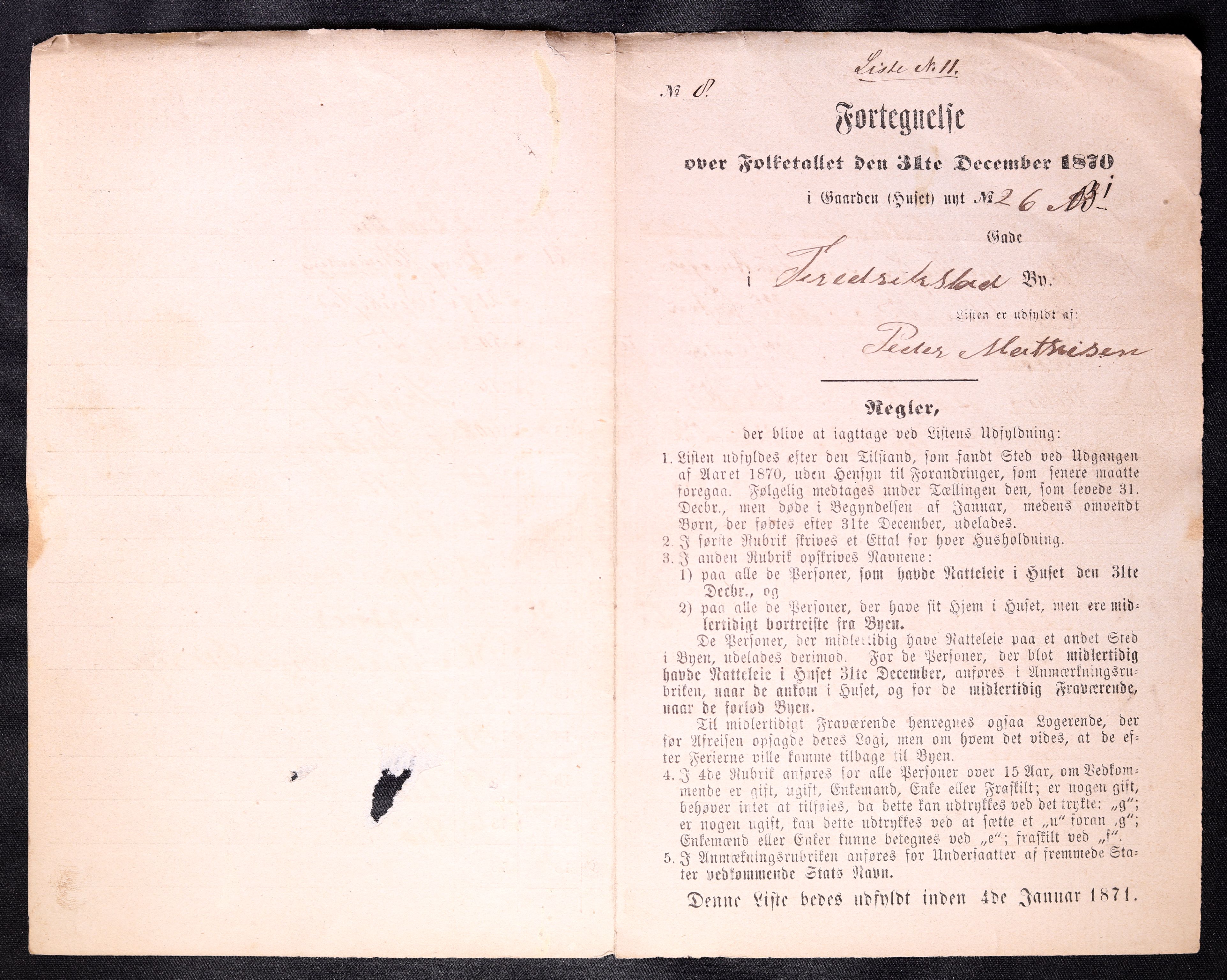 RA, 1870 census for 0103 Fredrikstad, 1870, p. 23