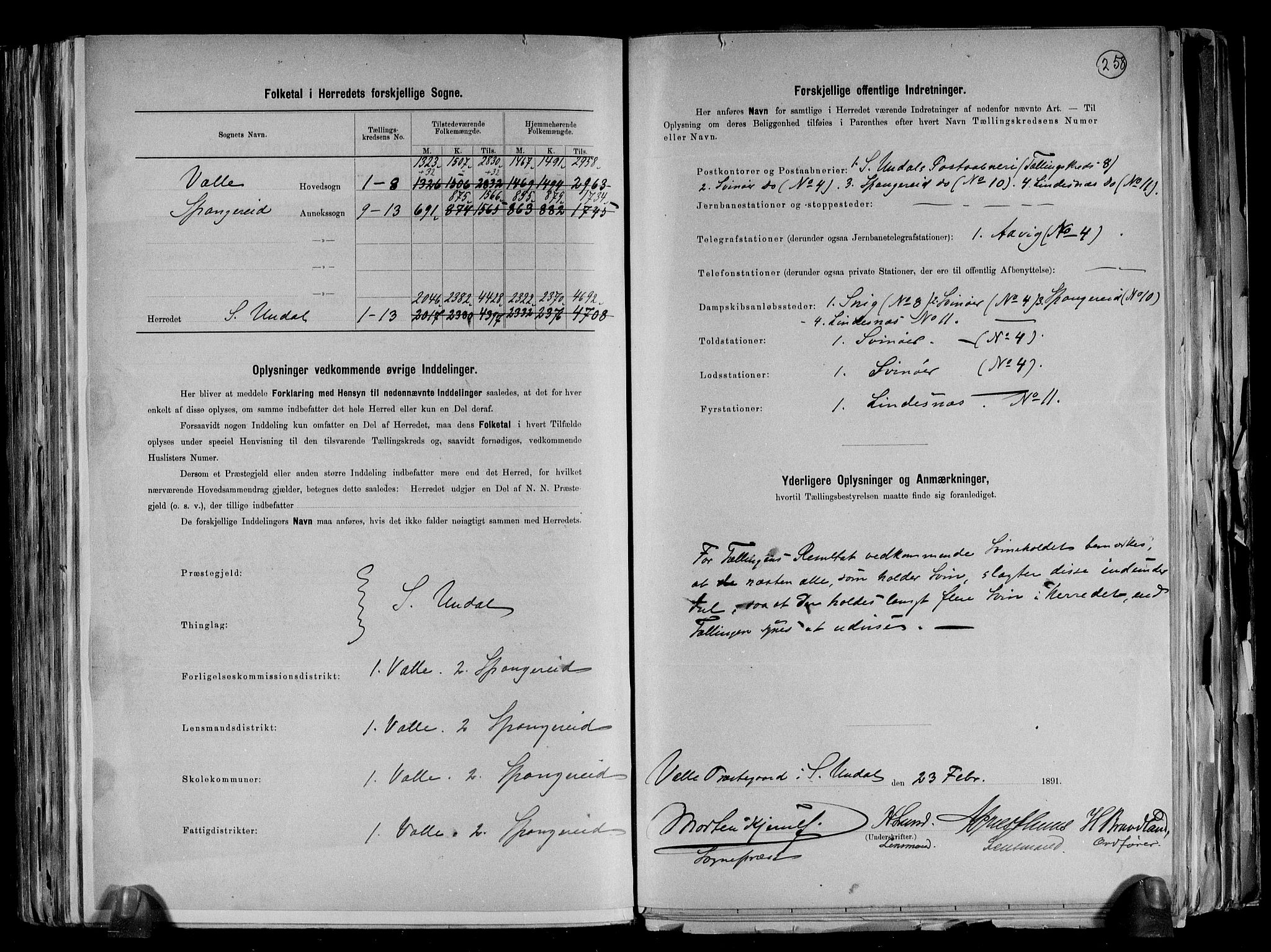 RA, 1891 census for 1029 Sør-Audnedal, 1891, p. 3