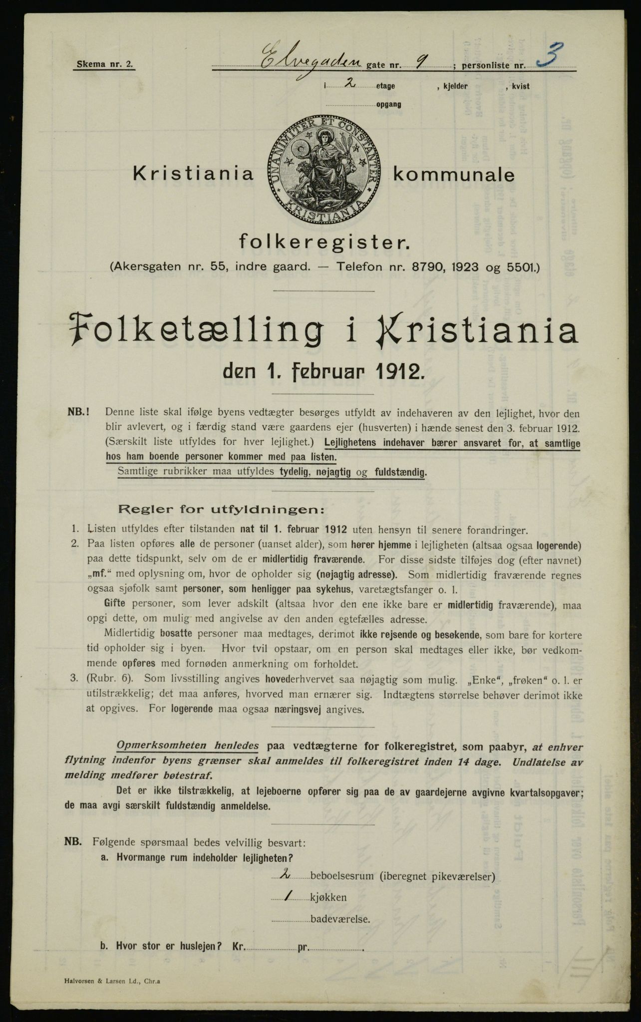 OBA, Municipal Census 1912 for Kristiania, 1912, p. 20846