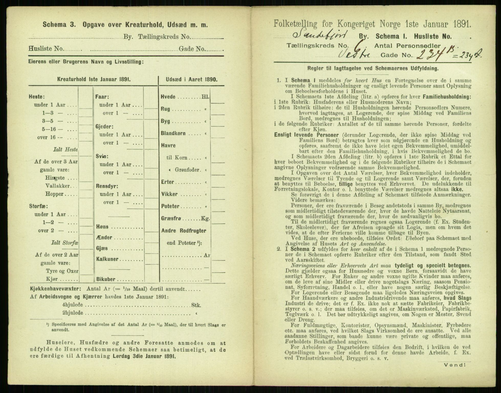 RA, 1891 census for 0706 Sandefjord, 1891, p. 731