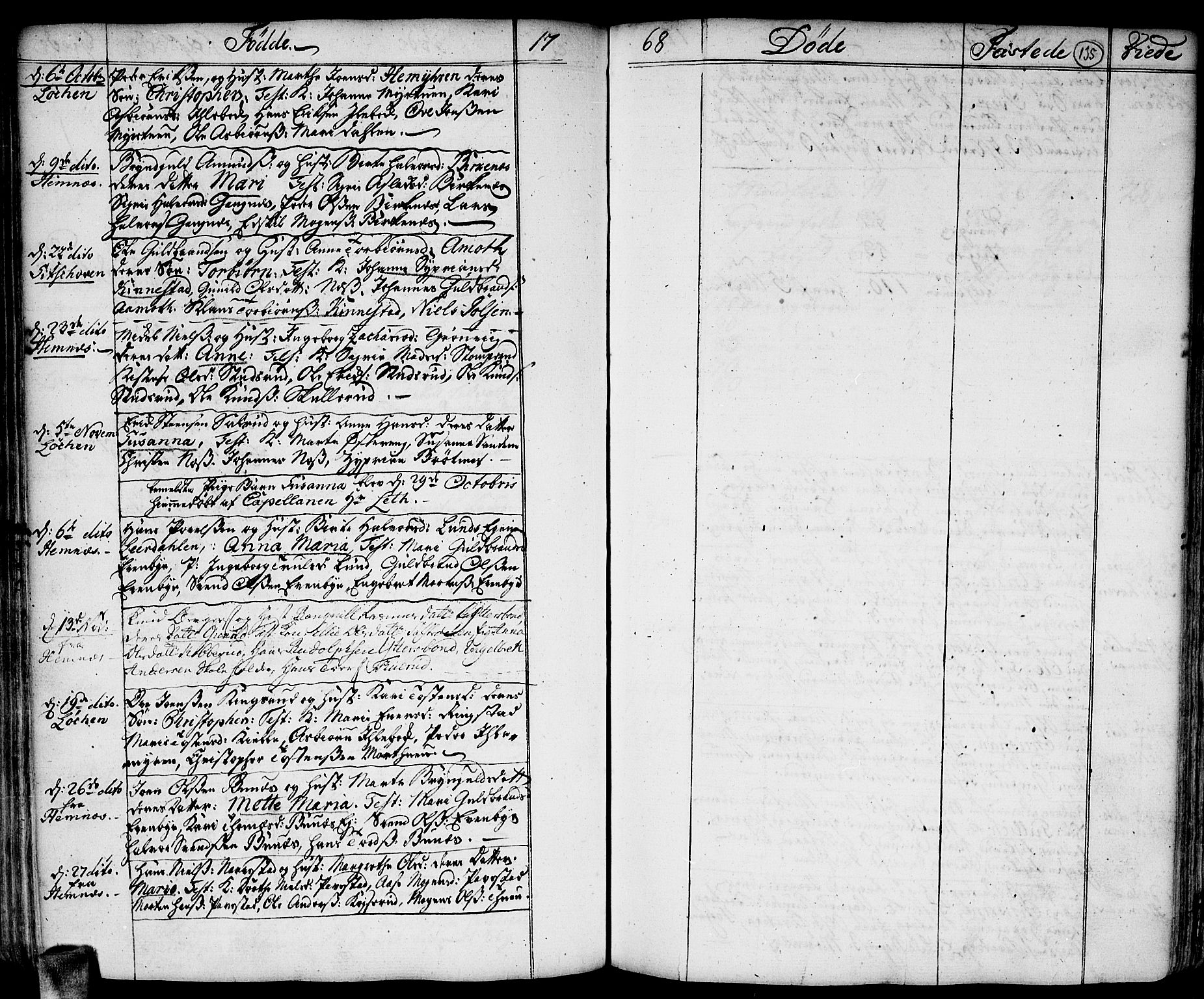 Høland prestekontor Kirkebøker, SAO/A-10346a/F/Fa/L0004: Parish register (official) no. I 4, 1757-1780, p. 135