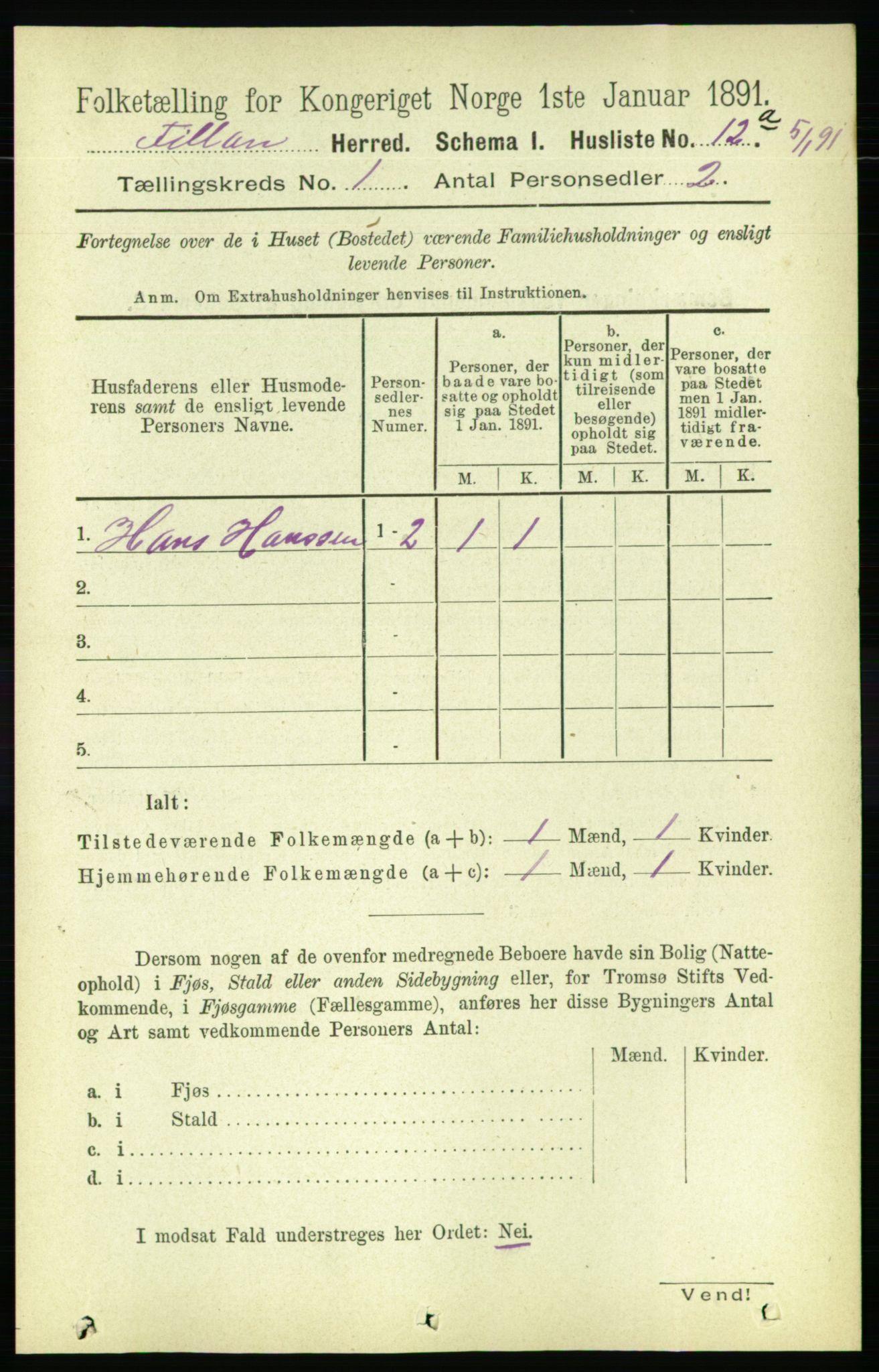 RA, 1891 census for 1616 Fillan, 1891, p. 39