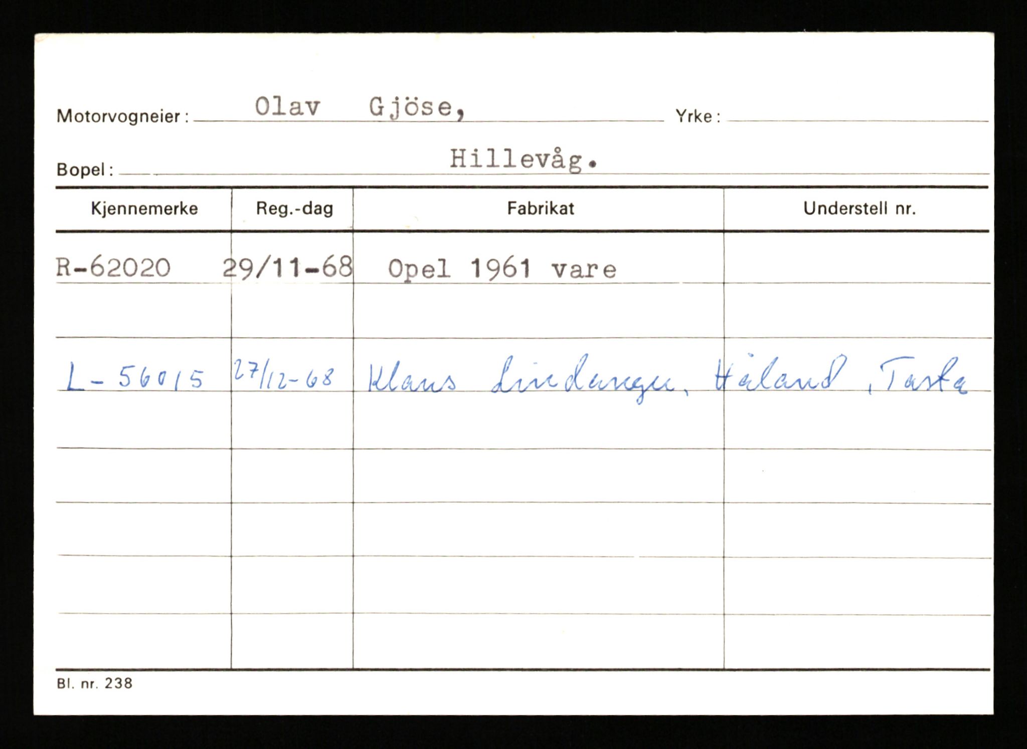 Stavanger trafikkstasjon, SAST/A-101942/0/G/L0007: Registreringsnummer: 49019 - 67460, 1930-1971, p. 2589