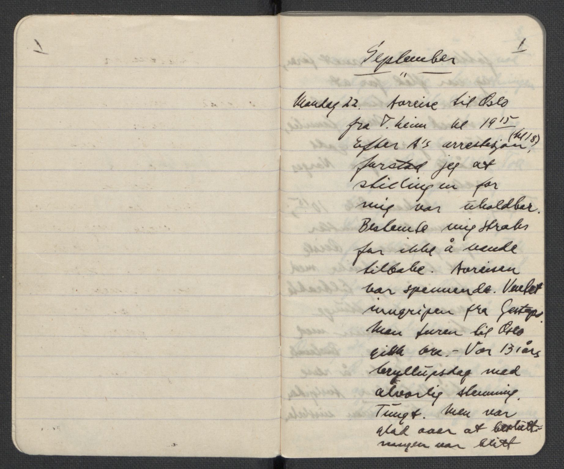 Tronstad, Leif, AV/RA-PA-0354/F/L0001: Dagbøker, 1941-1945, p. 4