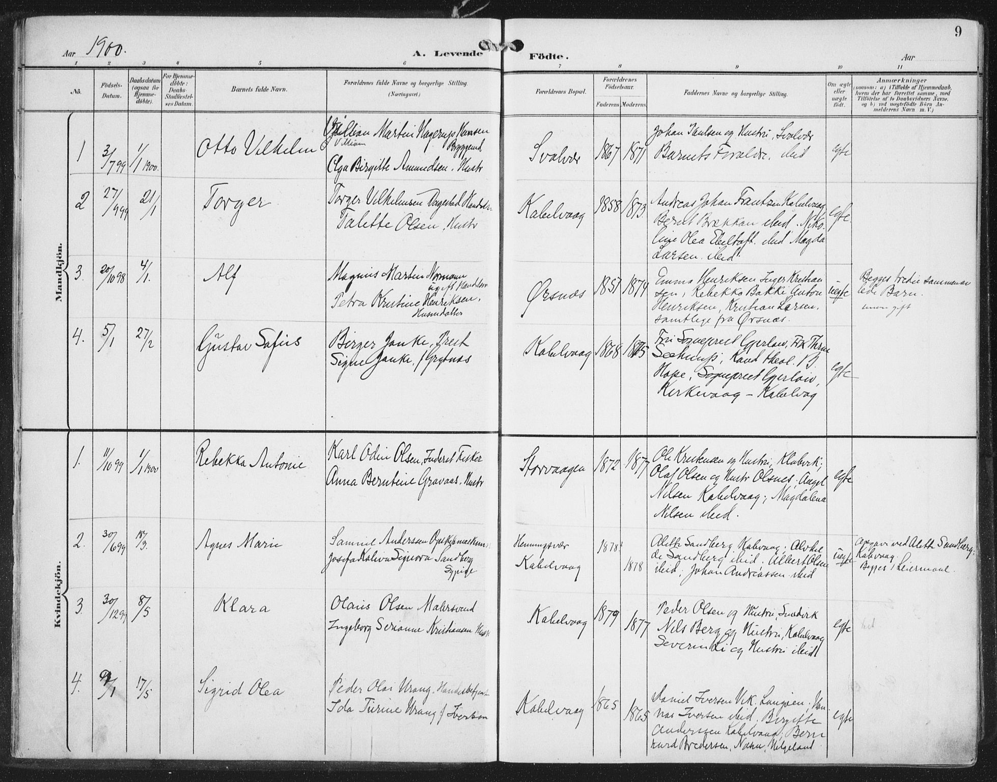 Ministerialprotokoller, klokkerbøker og fødselsregistre - Nordland, AV/SAT-A-1459/874/L1062: Parish register (official) no. 874A06, 1899-1907, p. 9