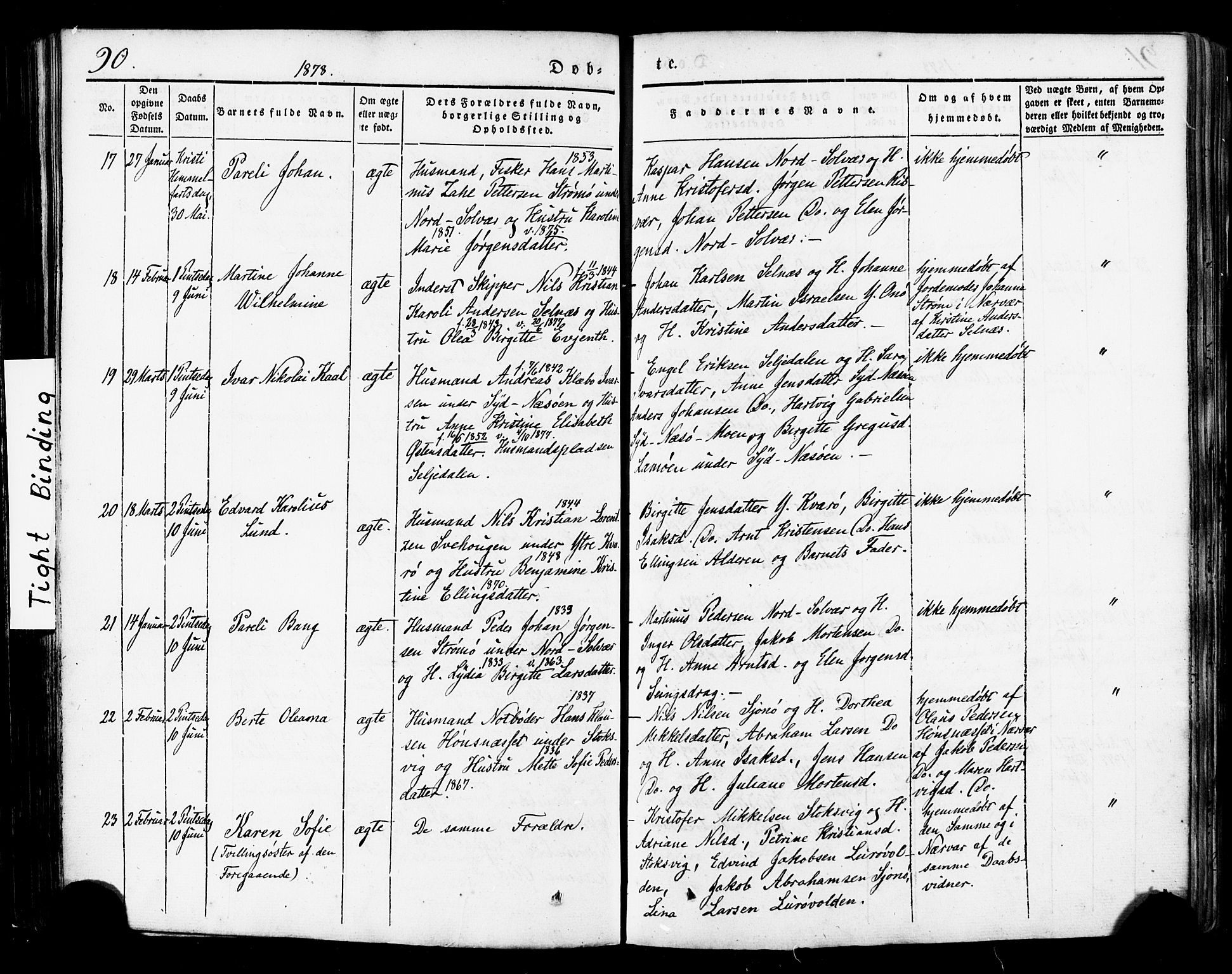 Ministerialprotokoller, klokkerbøker og fødselsregistre - Nordland, AV/SAT-A-1459/839/L0567: Parish register (official) no. 839A04, 1863-1879, p. 90