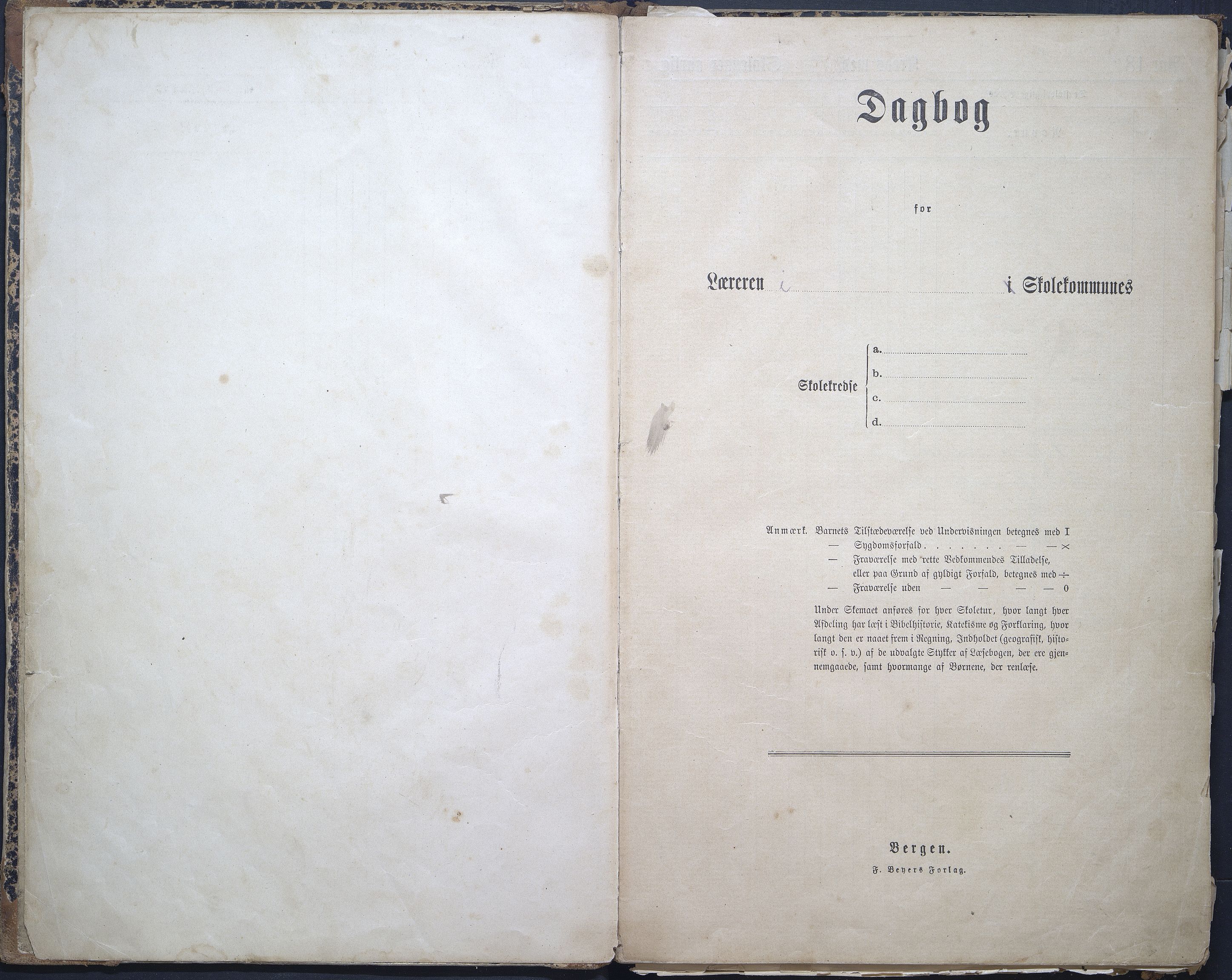 Innvik kommune. Tistam/Tisthammer skule, VLFK/K-14470.520.04/543/L0002: dagbok for Fjelli skule (Fjeldenes krins) og Tisthammer skule, 1892-1906