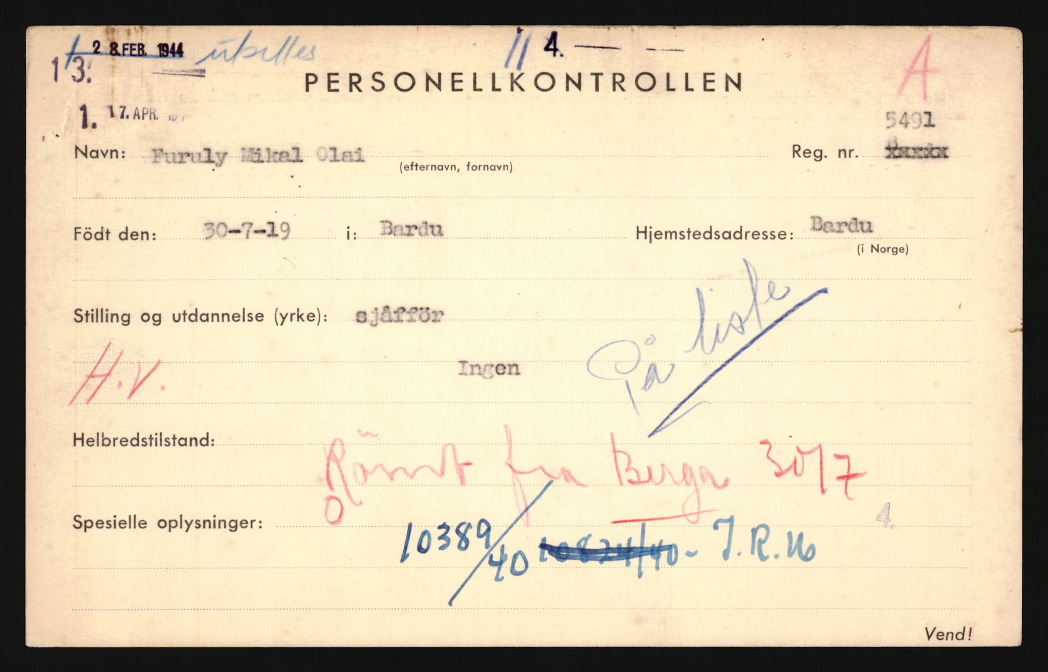 Forsvaret, Troms infanteriregiment nr. 16, AV/RA-RAFA-3146/P/Pa/L0024/0001: Rulleblad / Rulleblad for regimentets menige mannskaper, årsklasse 1940, 1940, p. 44