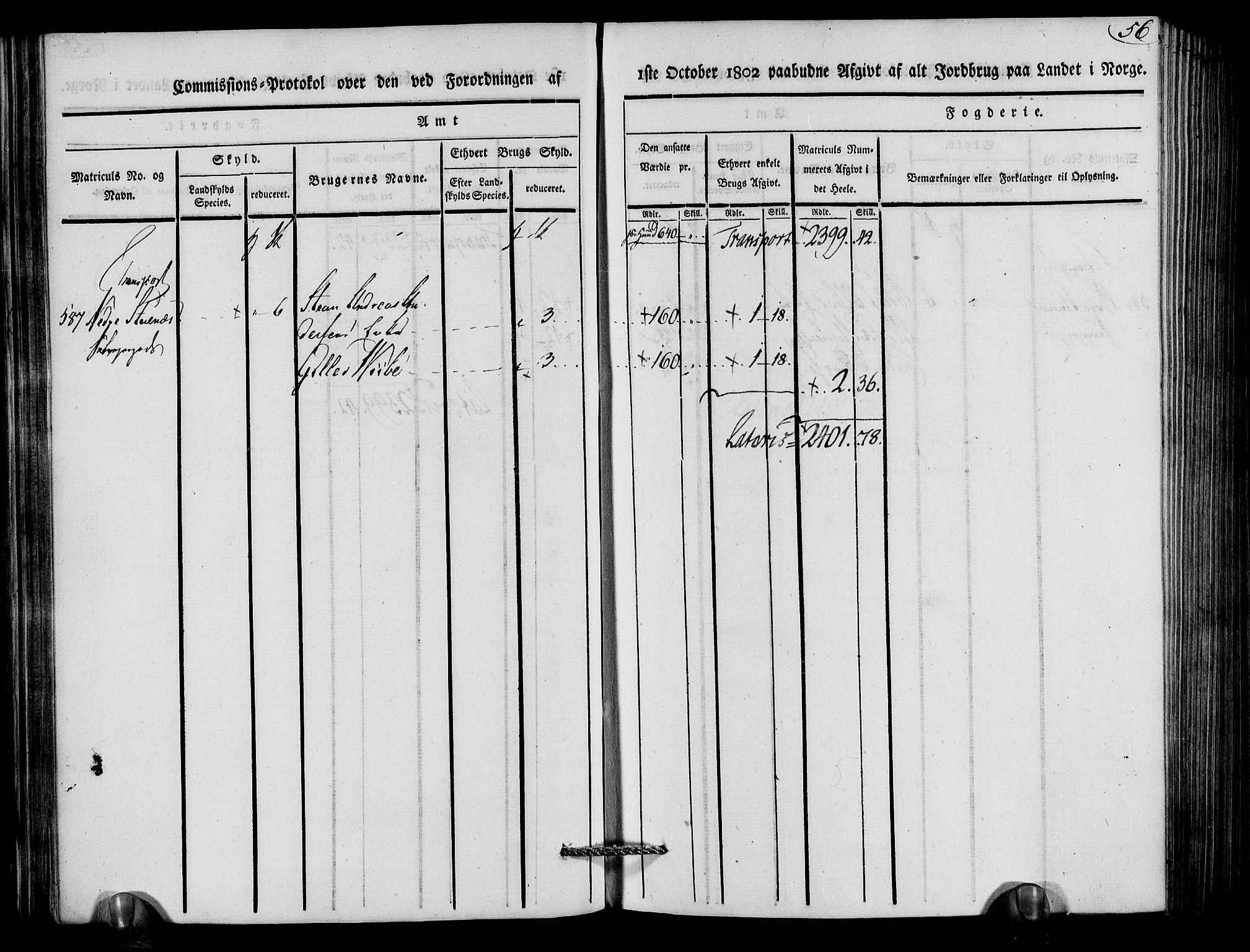 Rentekammeret inntil 1814, Realistisk ordnet avdeling, AV/RA-EA-4070/N/Ne/Nea/L0079: Nedenes fogderi. Kommisjonsprotokoll "Nr. 2", for Strengereid skipreide, 1803, p. 57