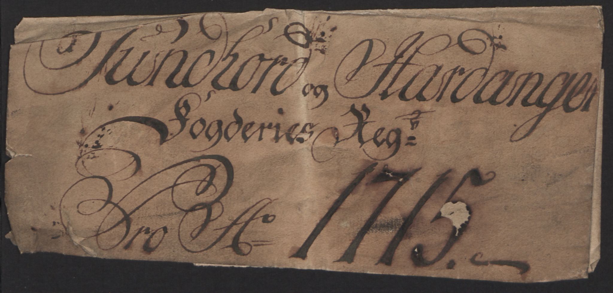 Rentekammeret inntil 1814, Reviderte regnskaper, Fogderegnskap, AV/RA-EA-4092/R48/L2991: Fogderegnskap Sunnhordland og Hardanger, 1715, p. 3