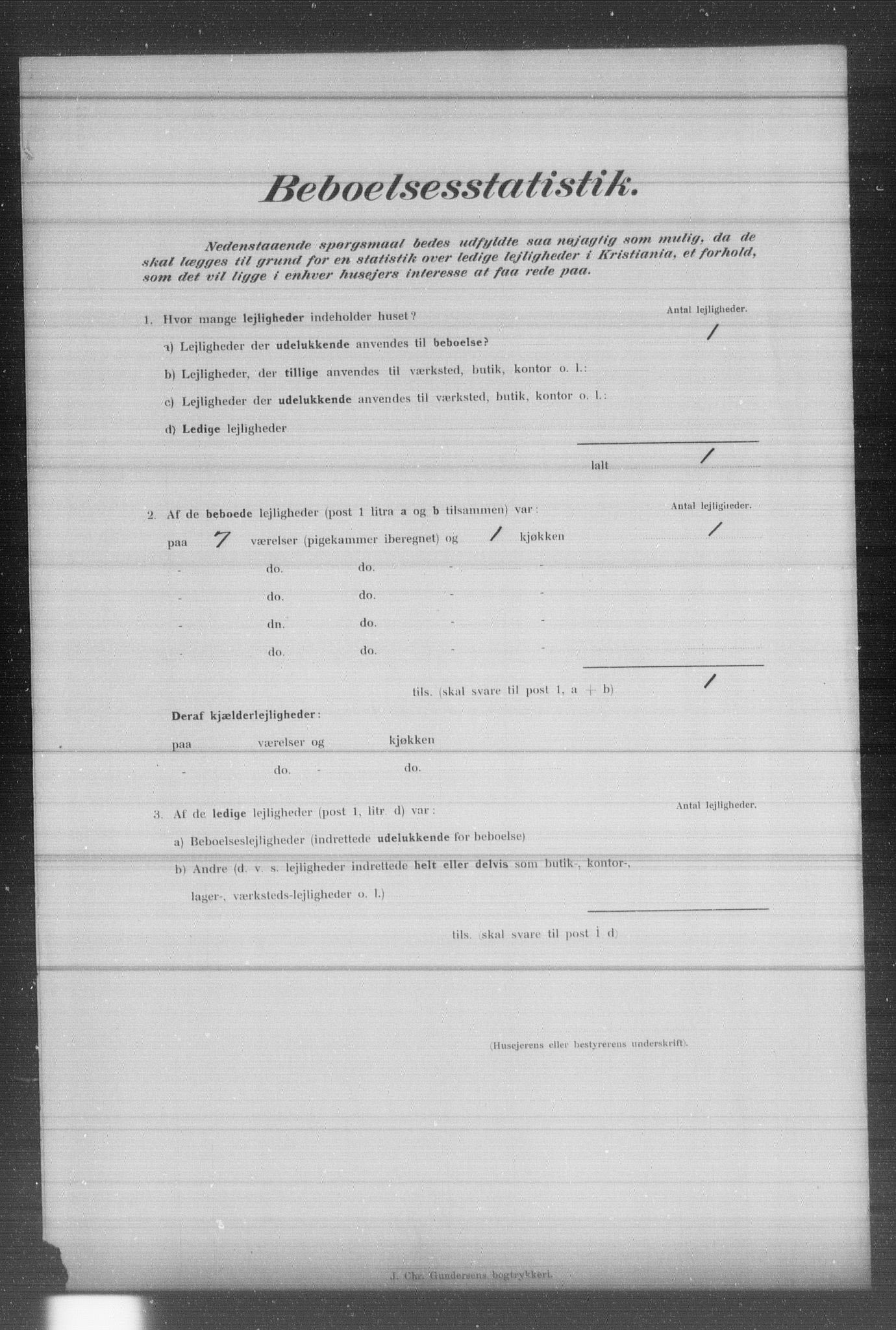 OBA, Municipal Census 1902 for Kristiania, 1902, p. 1531