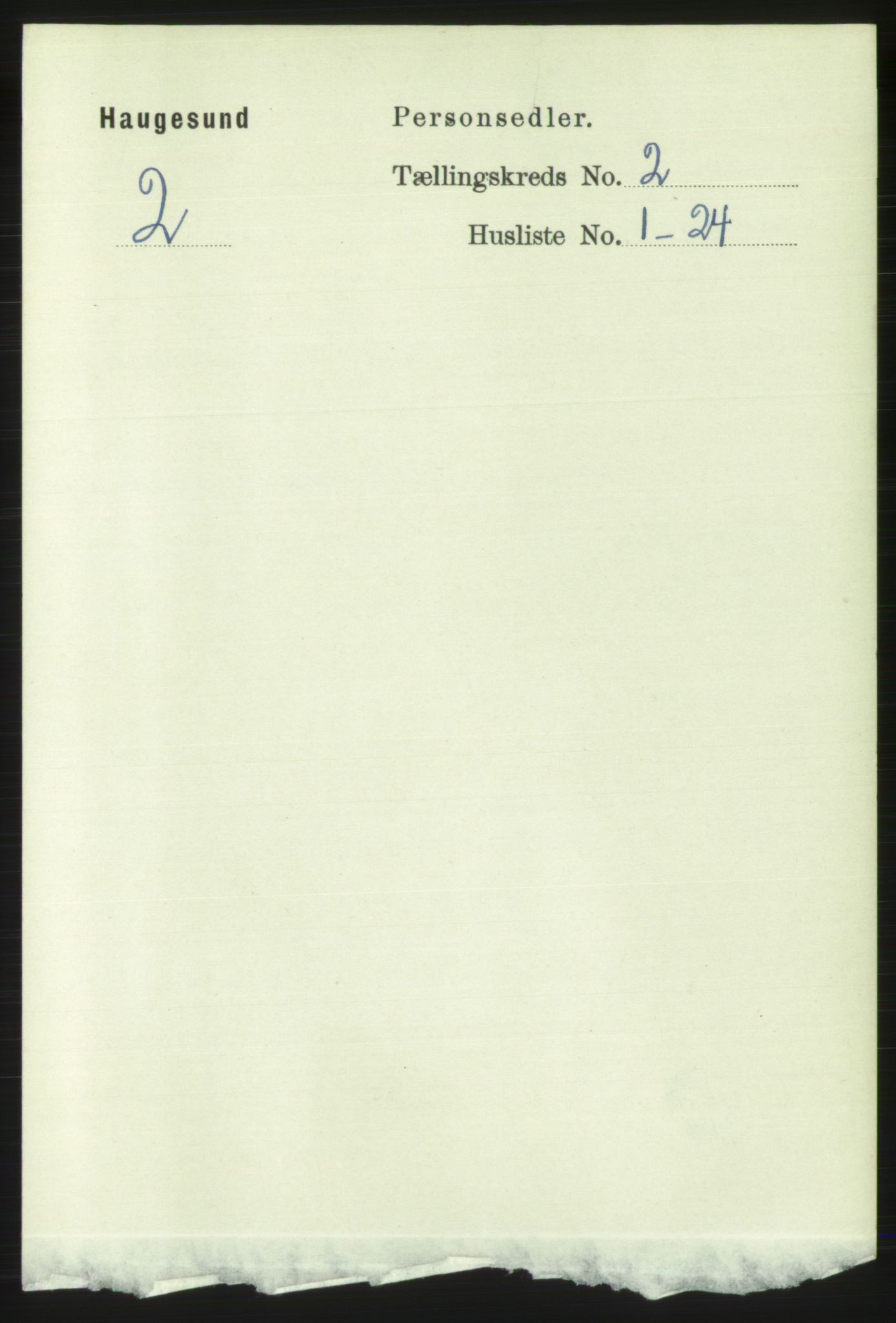 RA, 1891 census for 1106 Haugesund, 1891, p. 1022