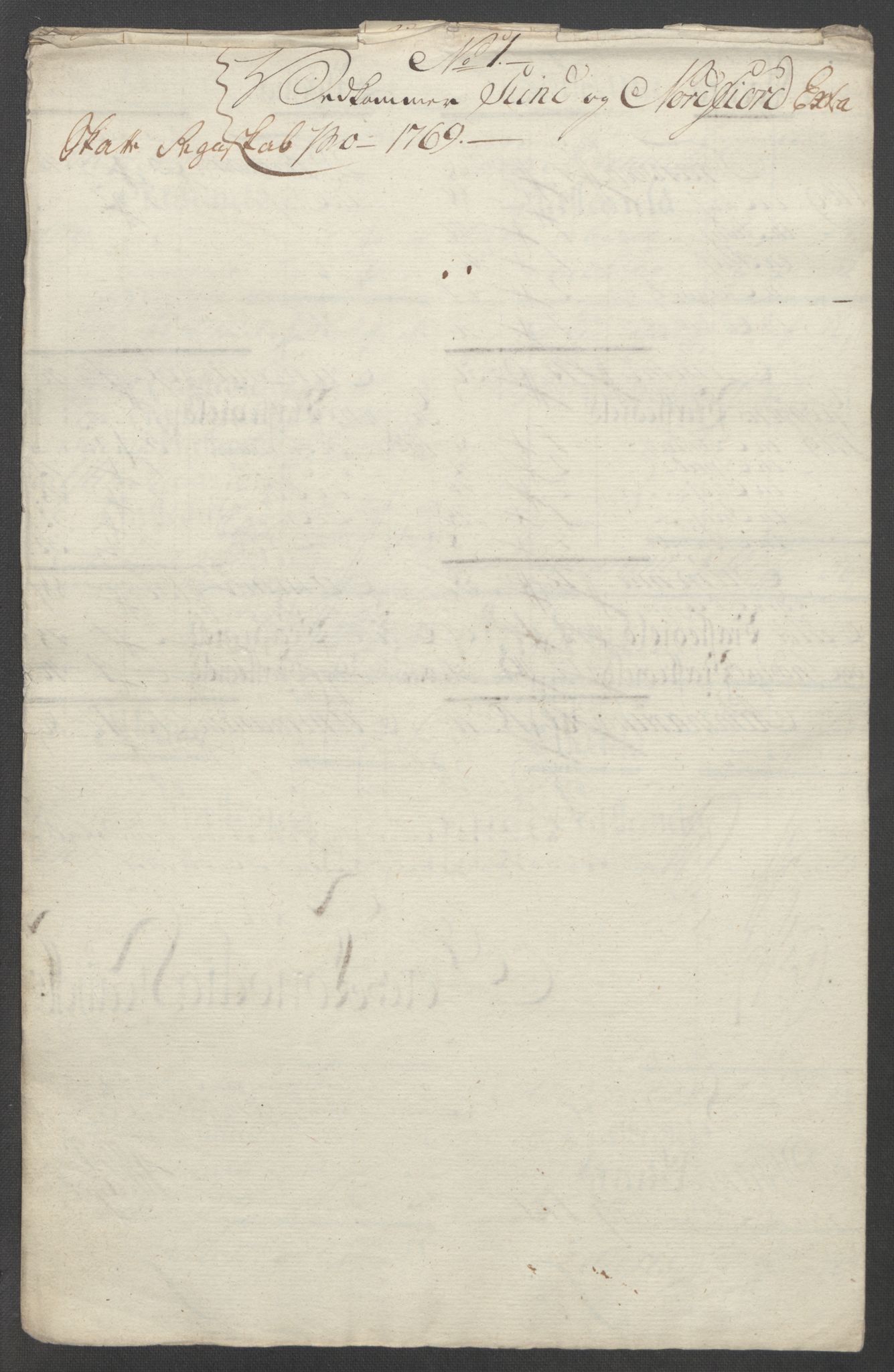 Rentekammeret inntil 1814, Reviderte regnskaper, Fogderegnskap, RA/EA-4092/R53/L3550: Ekstraskatten Sunn- og Nordfjord, 1762-1771, p. 254