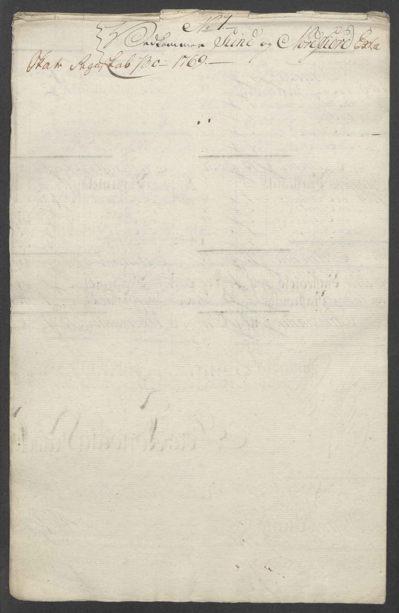 Rentekammeret inntil 1814, Reviderte regnskaper, Fogderegnskap, AV/RA-EA-4092/R53/L3550: Ekstraskatten Sunn- og Nordfjord, 1762-1771, p. 254