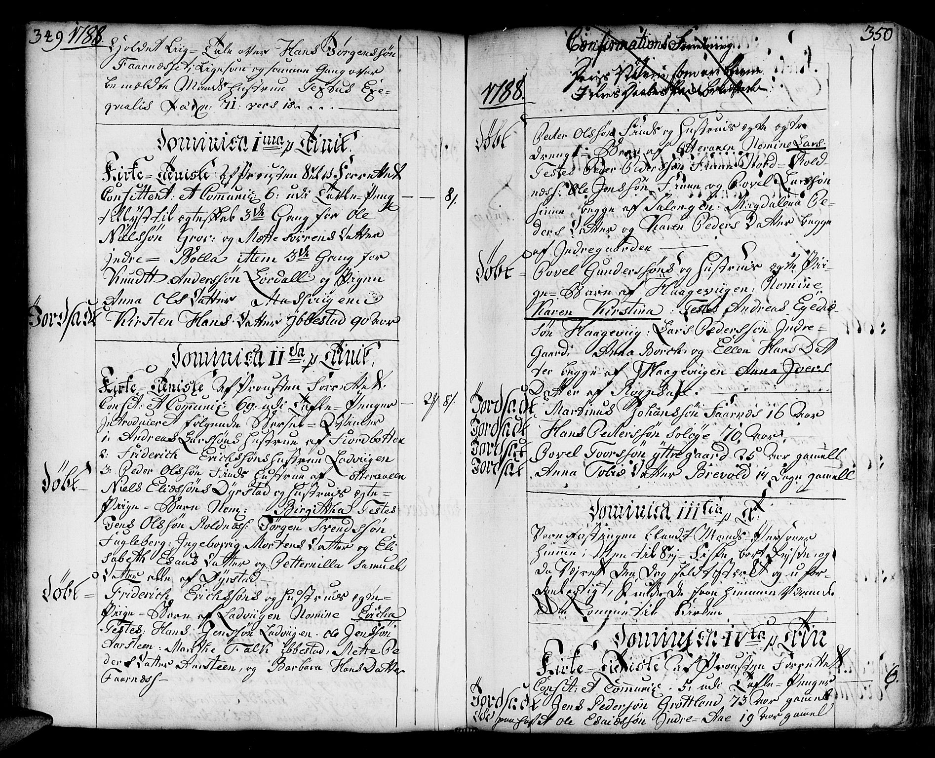 Ibestad sokneprestembete, AV/SATØ-S-0077/H/Ha/Haa/L0003kirke: Parish register (official) no. 3, 1776-1801, p. 349-350