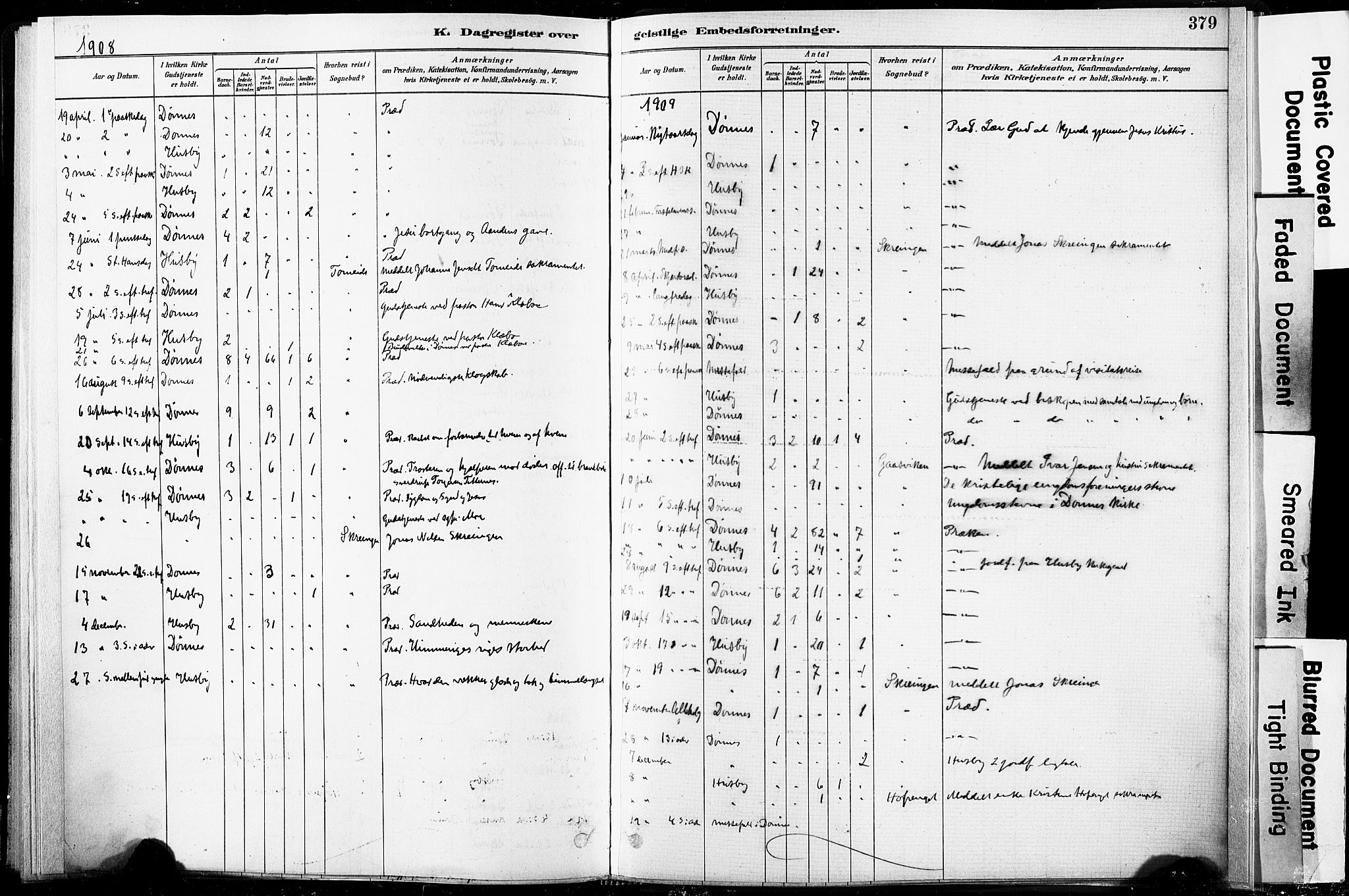 Ministerialprotokoller, klokkerbøker og fødselsregistre - Nordland, AV/SAT-A-1459/835/L0526: Parish register (official) no. 835A03II, 1881-1910, p. 379