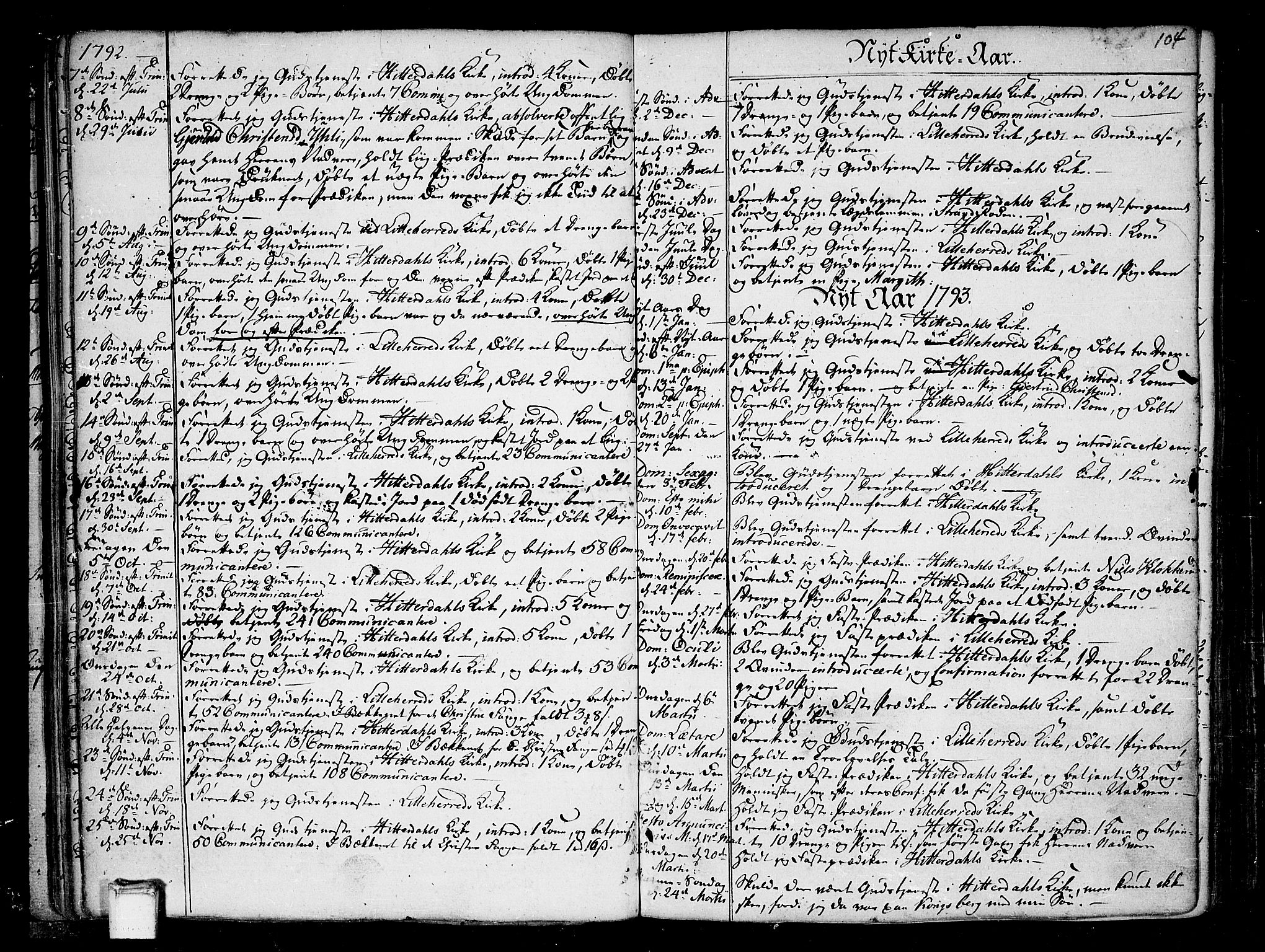 Heddal kirkebøker, SAKO/A-268/F/Fa/L0004: Parish register (official) no. I 4, 1784-1814, p. 104
