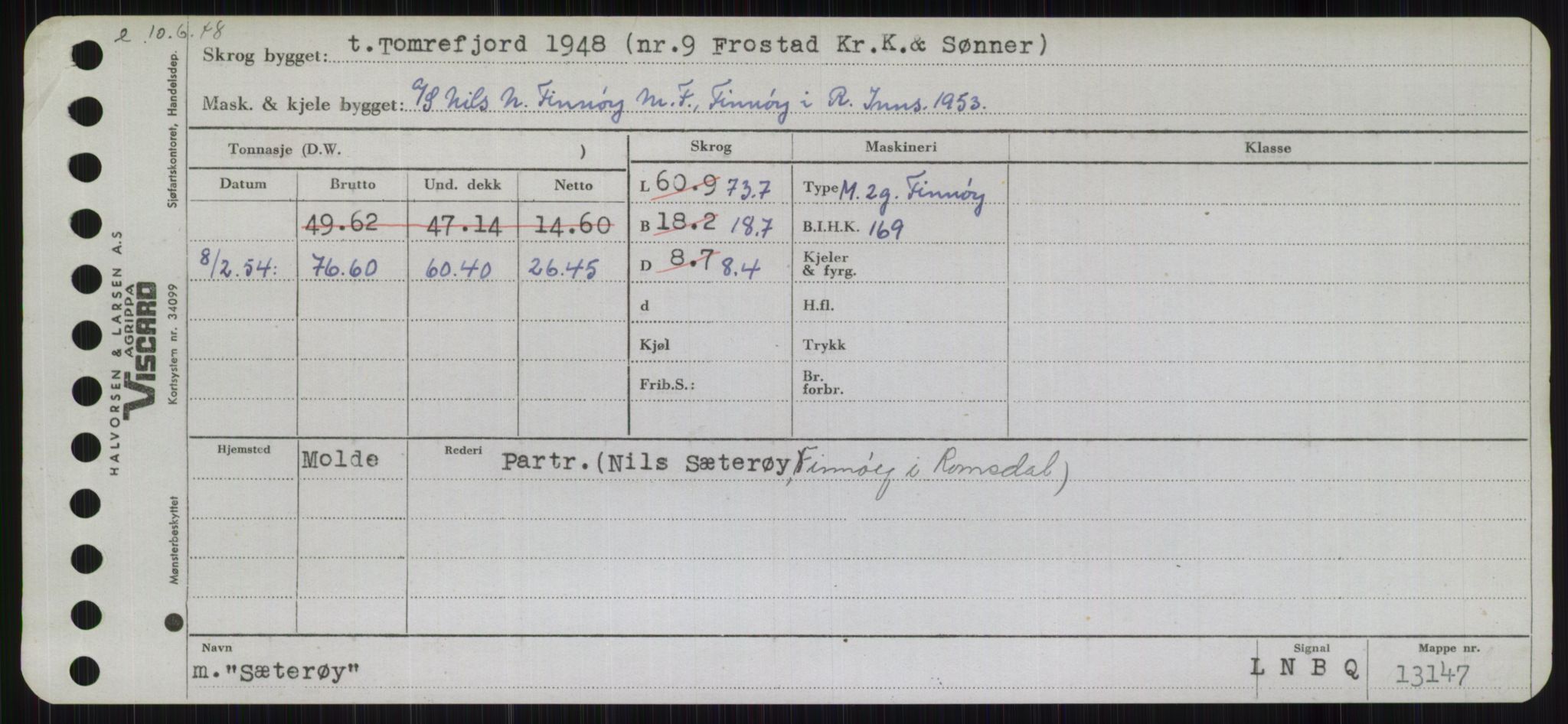 Sjøfartsdirektoratet med forløpere, Skipsmålingen, RA/S-1627/H/Hb/L0004: Fartøy, O-S, p. 537