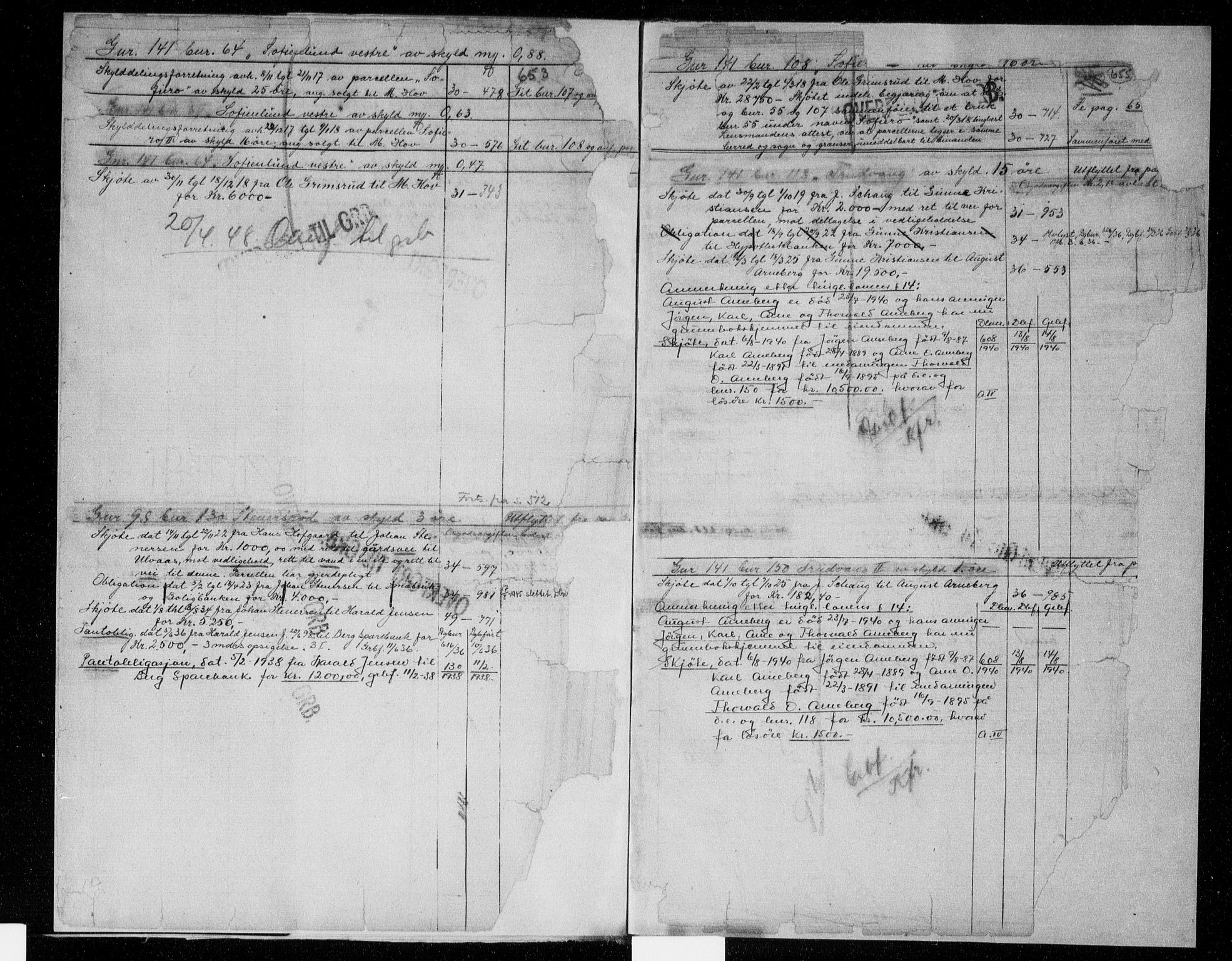 Idd og Marker sorenskriveri, SAO/A-10283/G/Ga/Gac/L0005b: Mortgage register no. II 5b, 1811-1953, p. 654-655