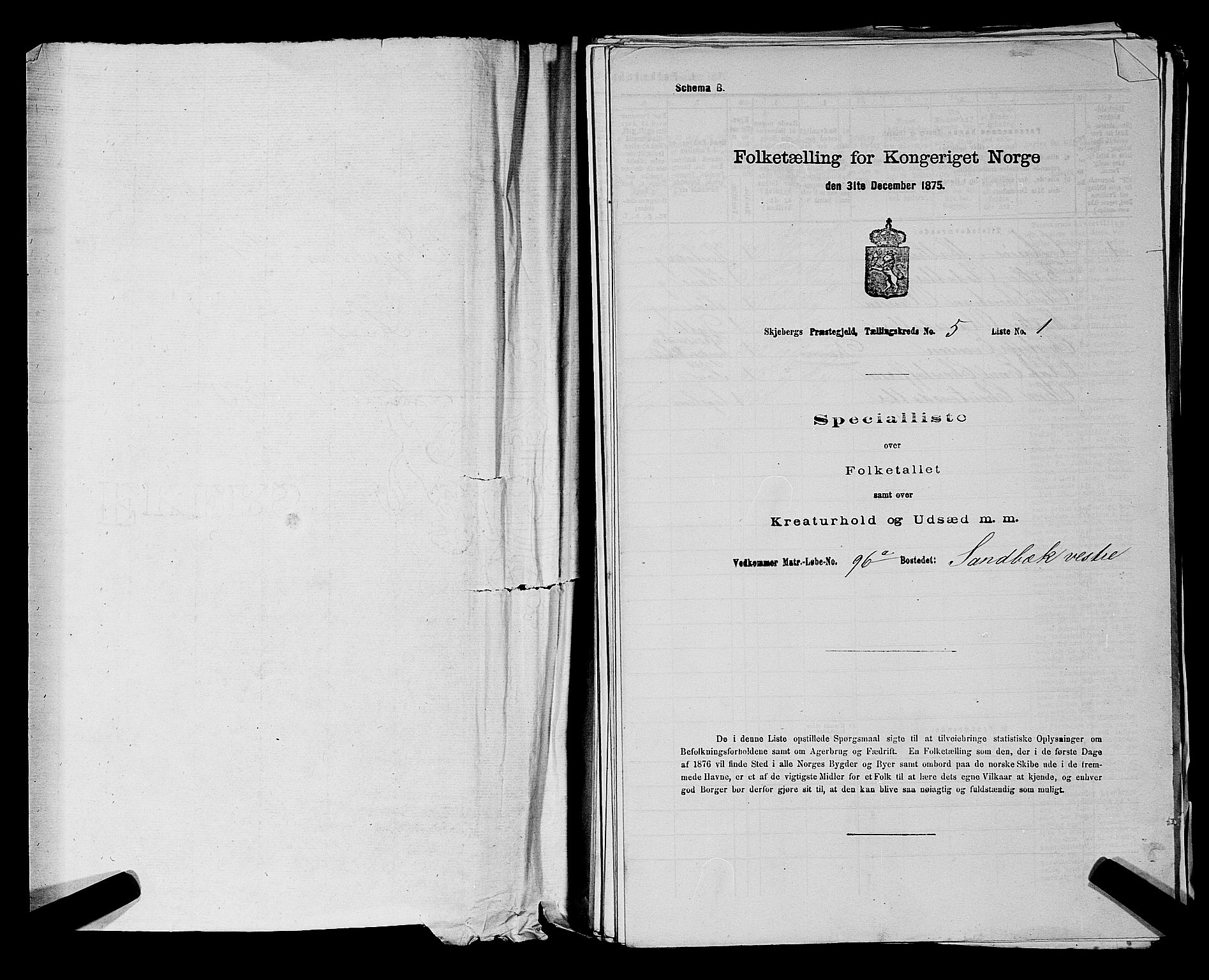 RA, 1875 census for 0115P Skjeberg, 1875, p. 849