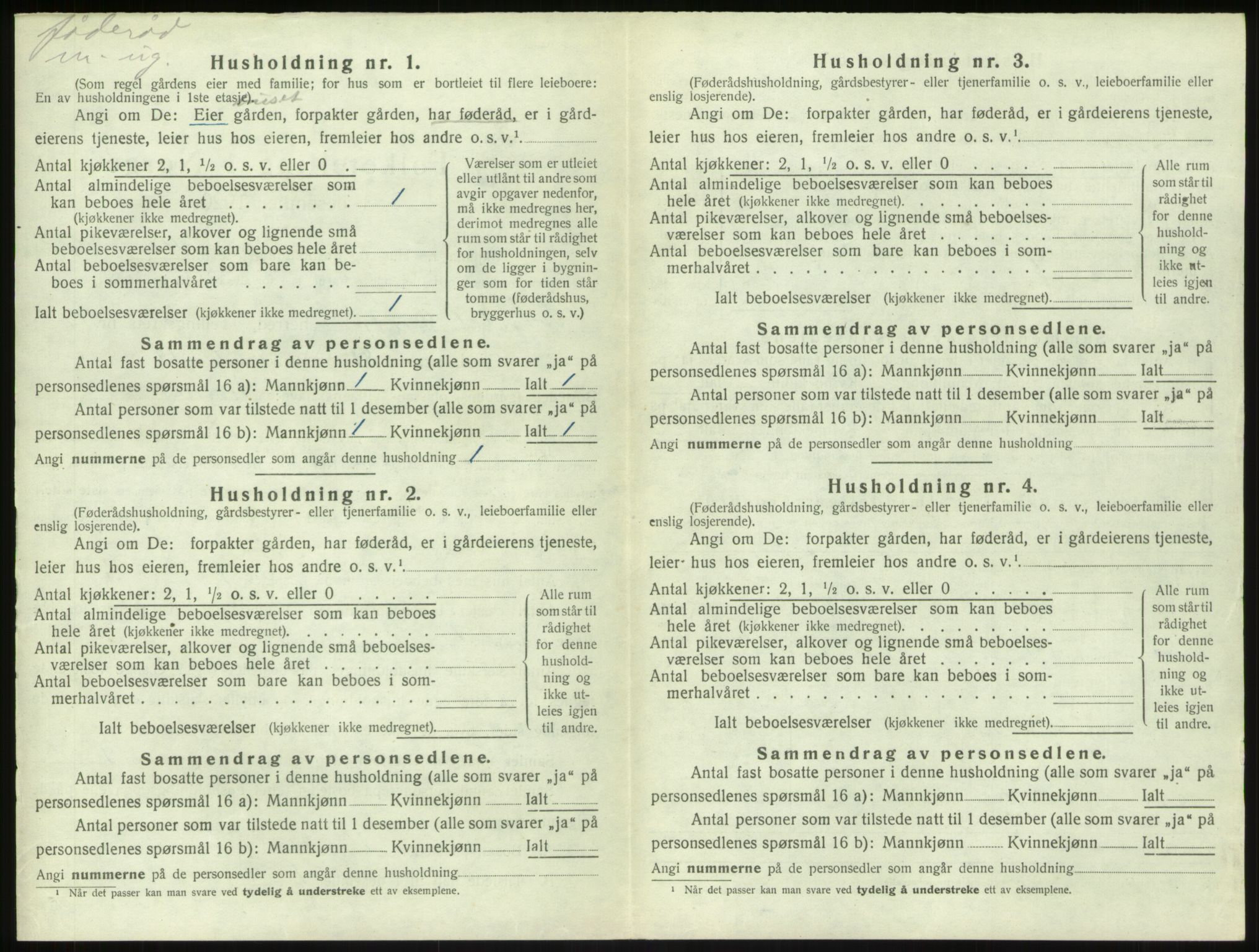 SAB, 1920 census for Sogndal, 1920, p. 1102