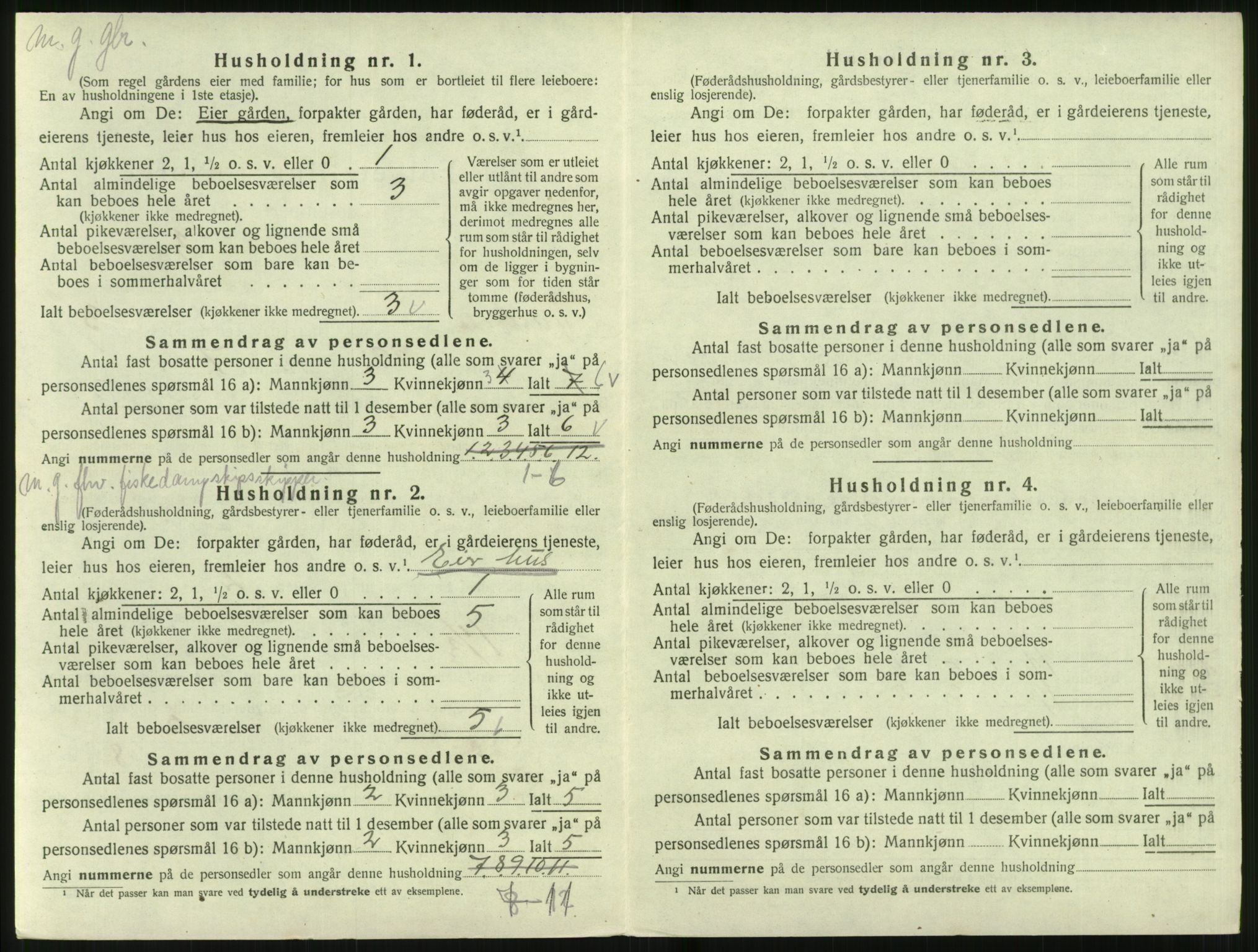 SAT, 1920 census for Vartdal, 1920, p. 158